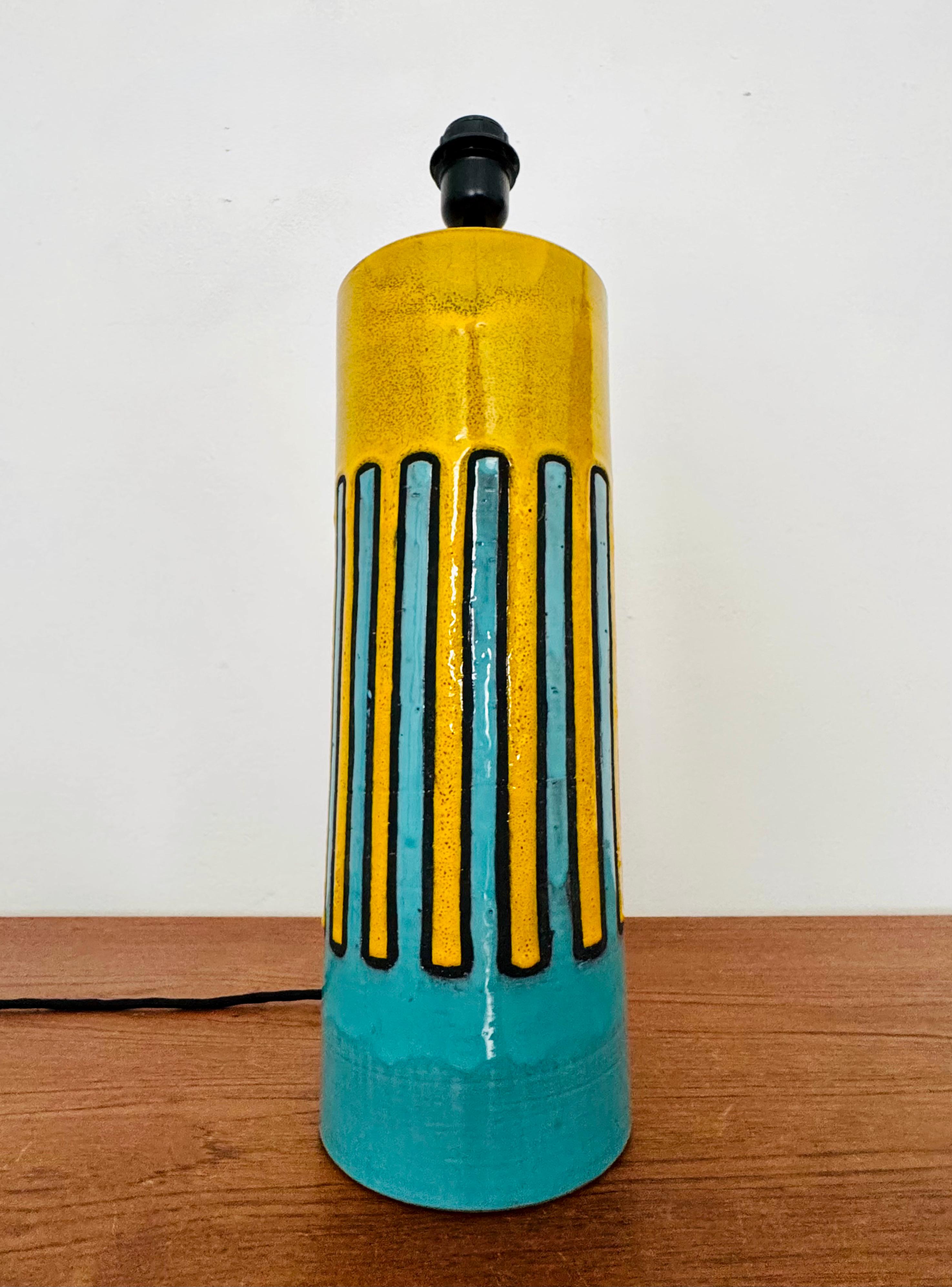 Lampada da tavolo grande in ceramica in vendita 4