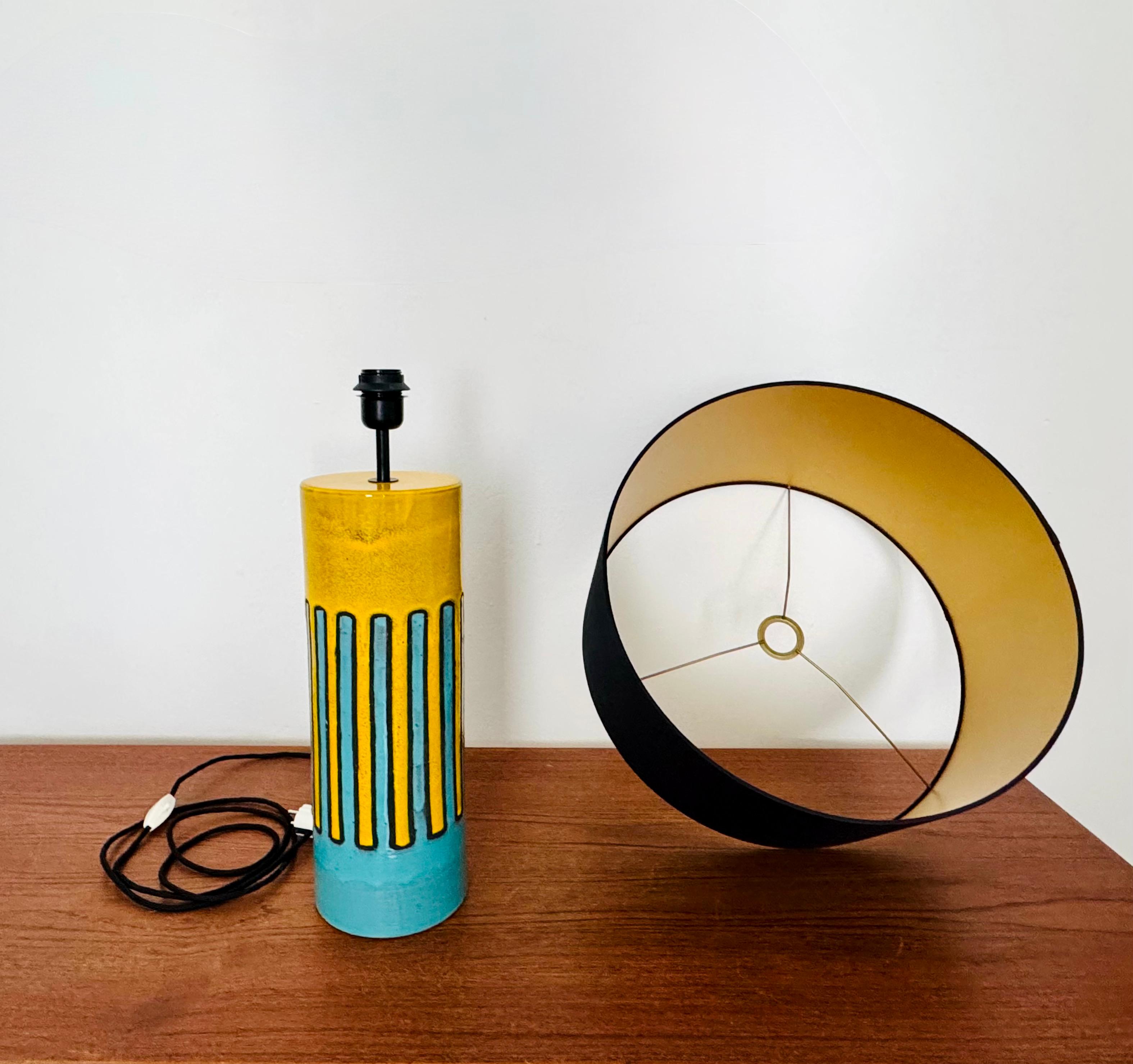 Lampada da tavolo grande in ceramica in vendita 5