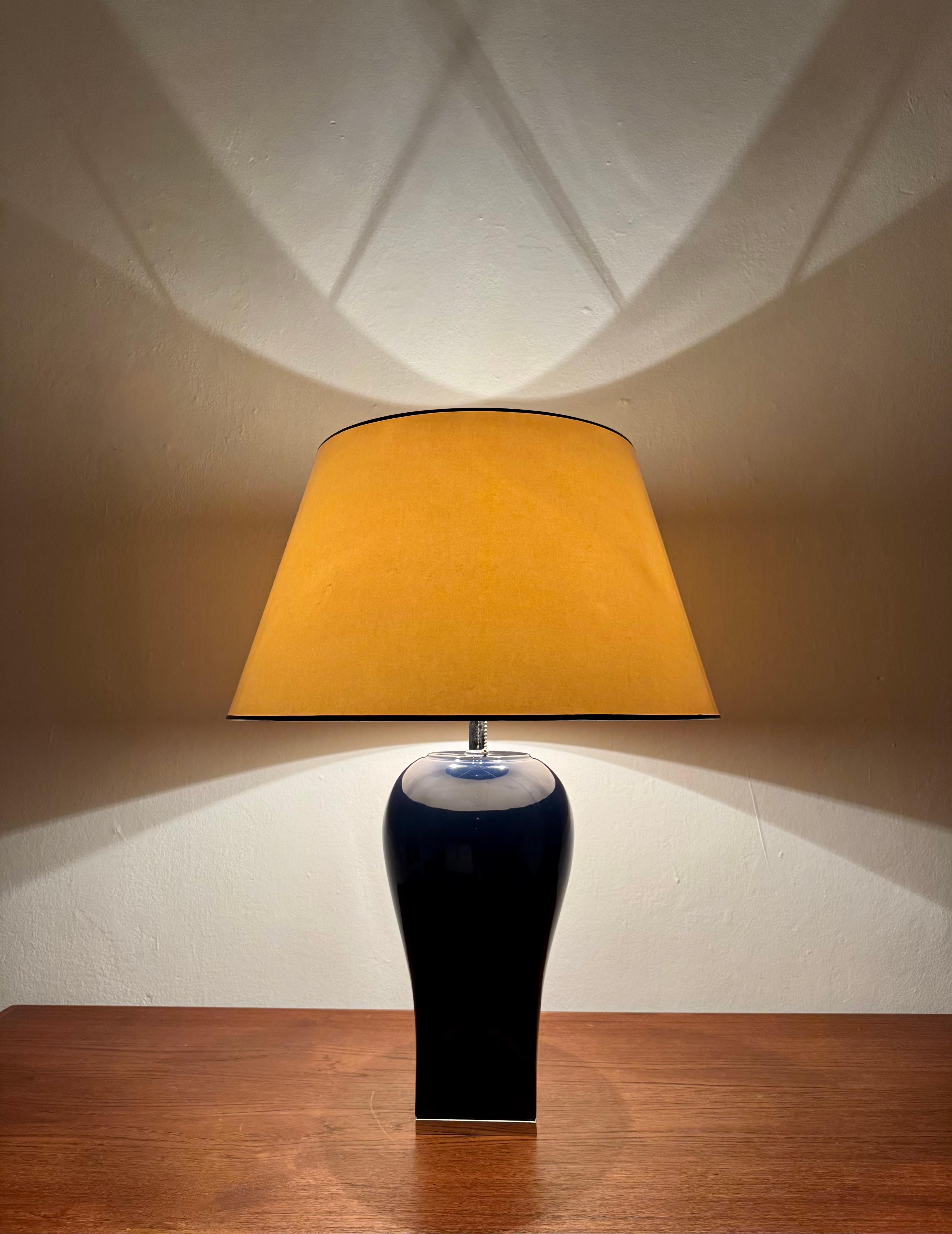 Grande lampe de table en céramique en vente 5