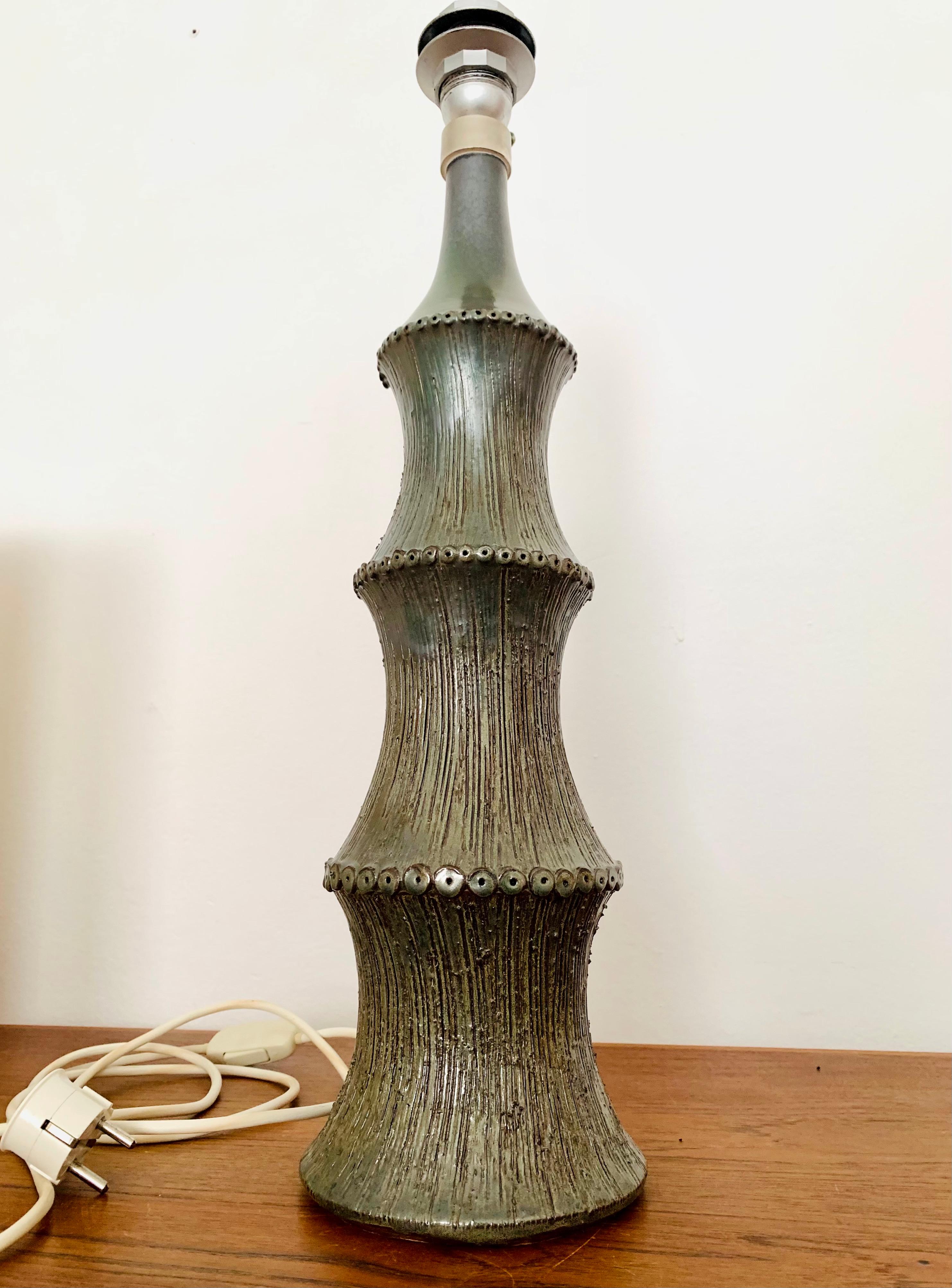 Large Ceramic Table Lamp For Sale 8