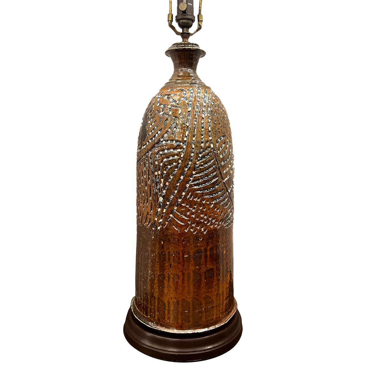 Lampe de table italienne circa 1960 avec base en bois.

Mesures :
Hauteur du corps : 23
Hauteur jusqu'à l'appui de l'abat-jour : 33.5