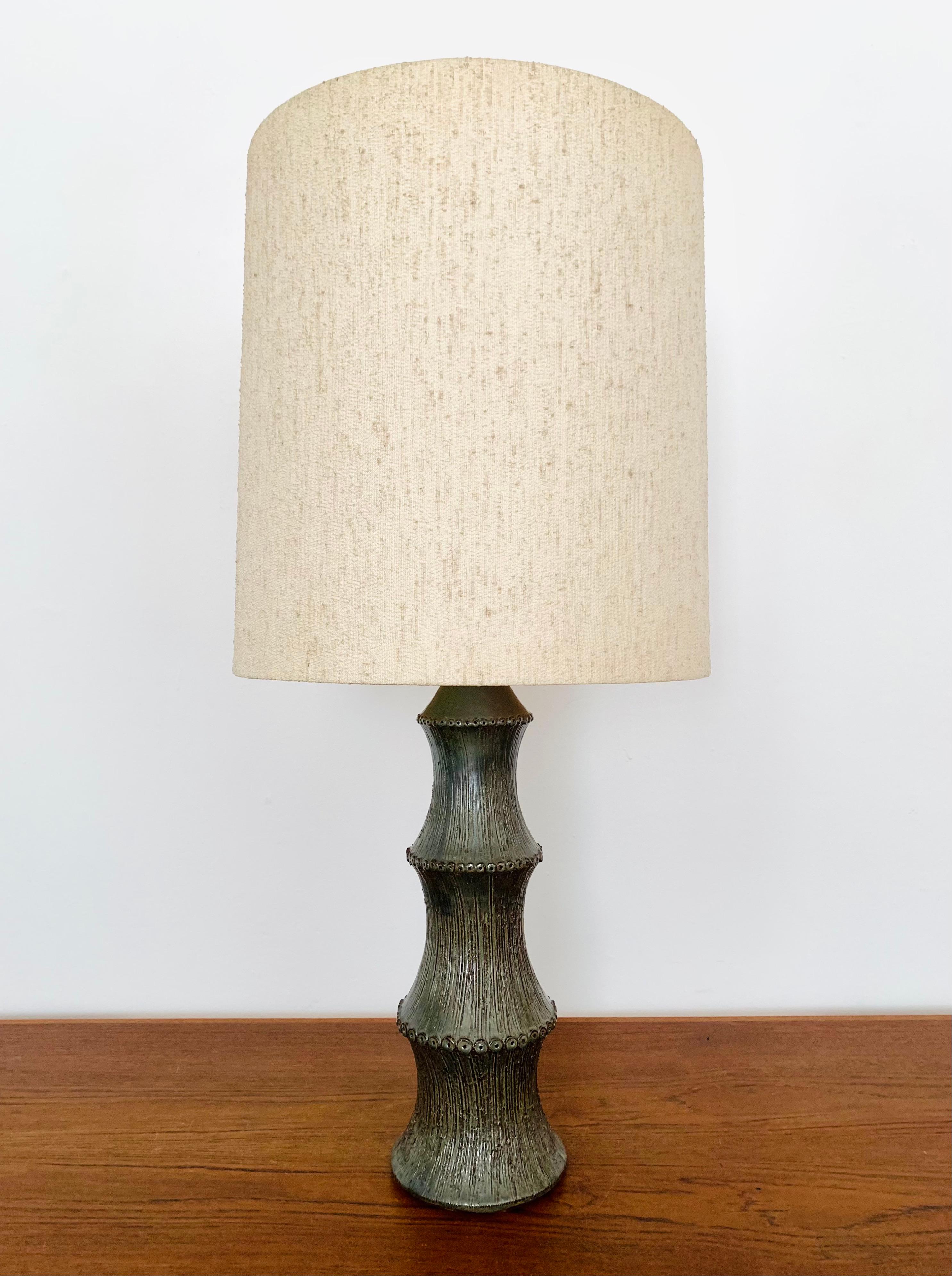 Large Ceramic Table Lamp In Good Condition For Sale In München, DE