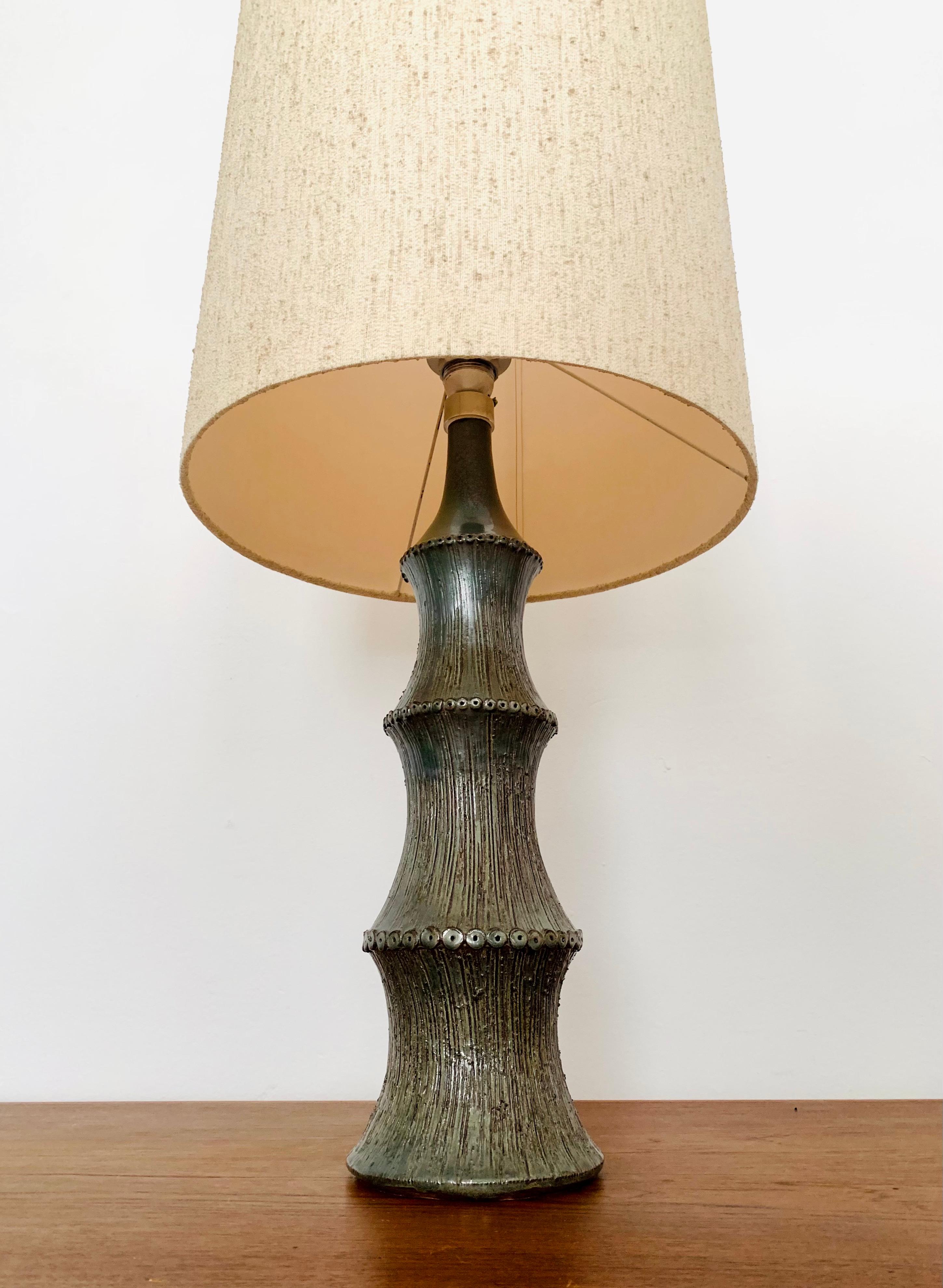 Mid-20th Century Large Ceramic Table Lamp For Sale