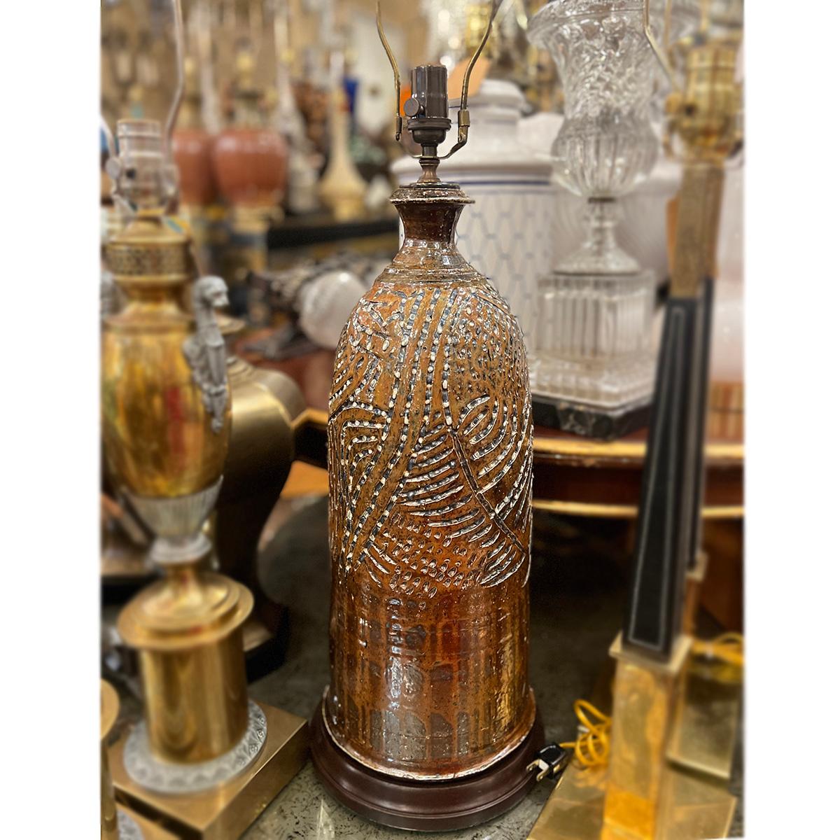 Grande lampe de table en céramique en vente 1