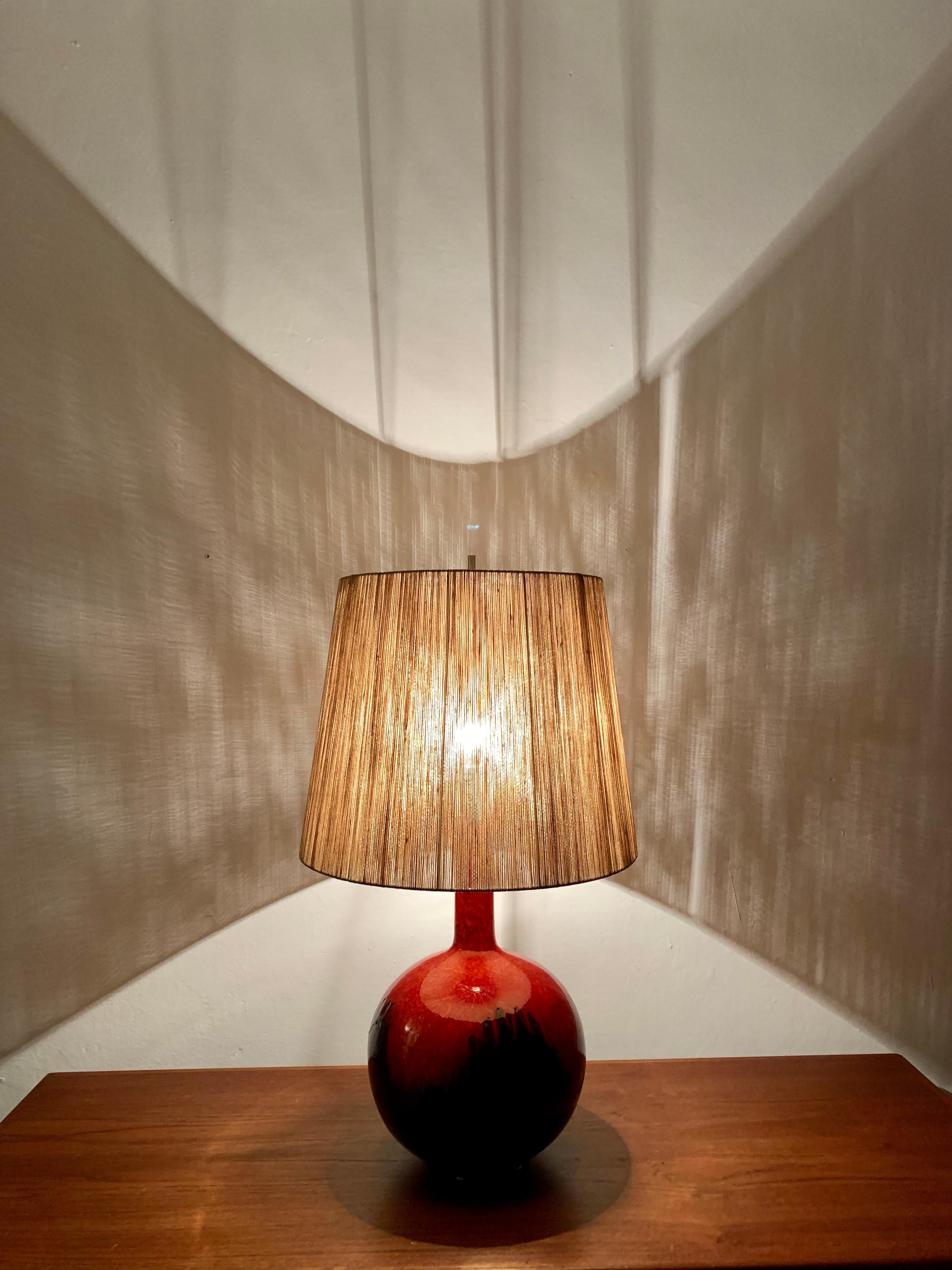 Large Ceramic Table Lamp For Sale 2