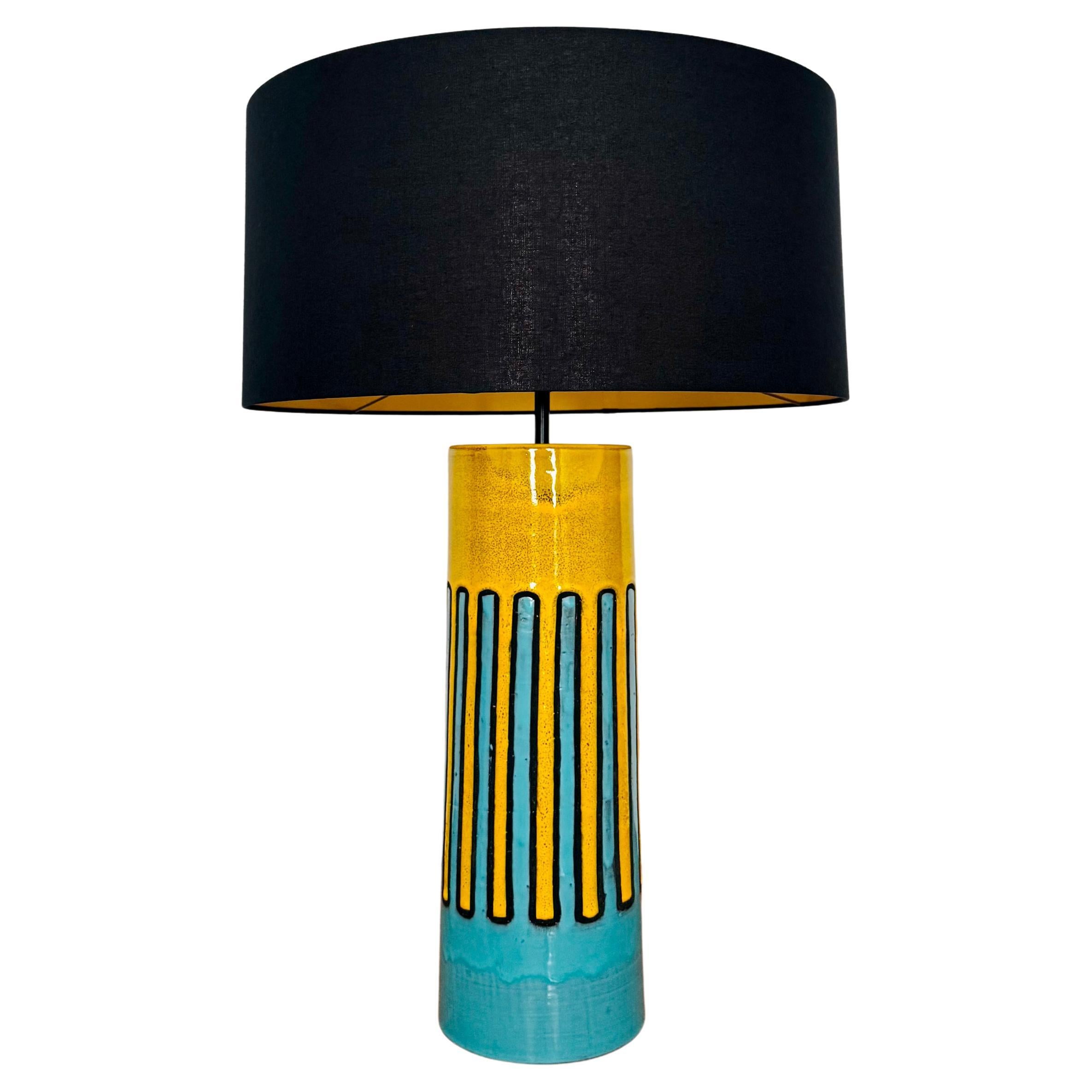 Lampada da tavolo grande in ceramica in vendita