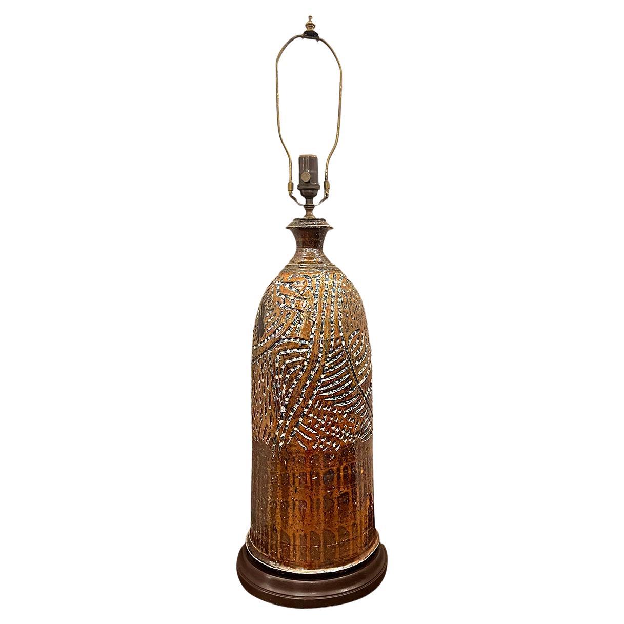 Lampada da tavolo grande in ceramica