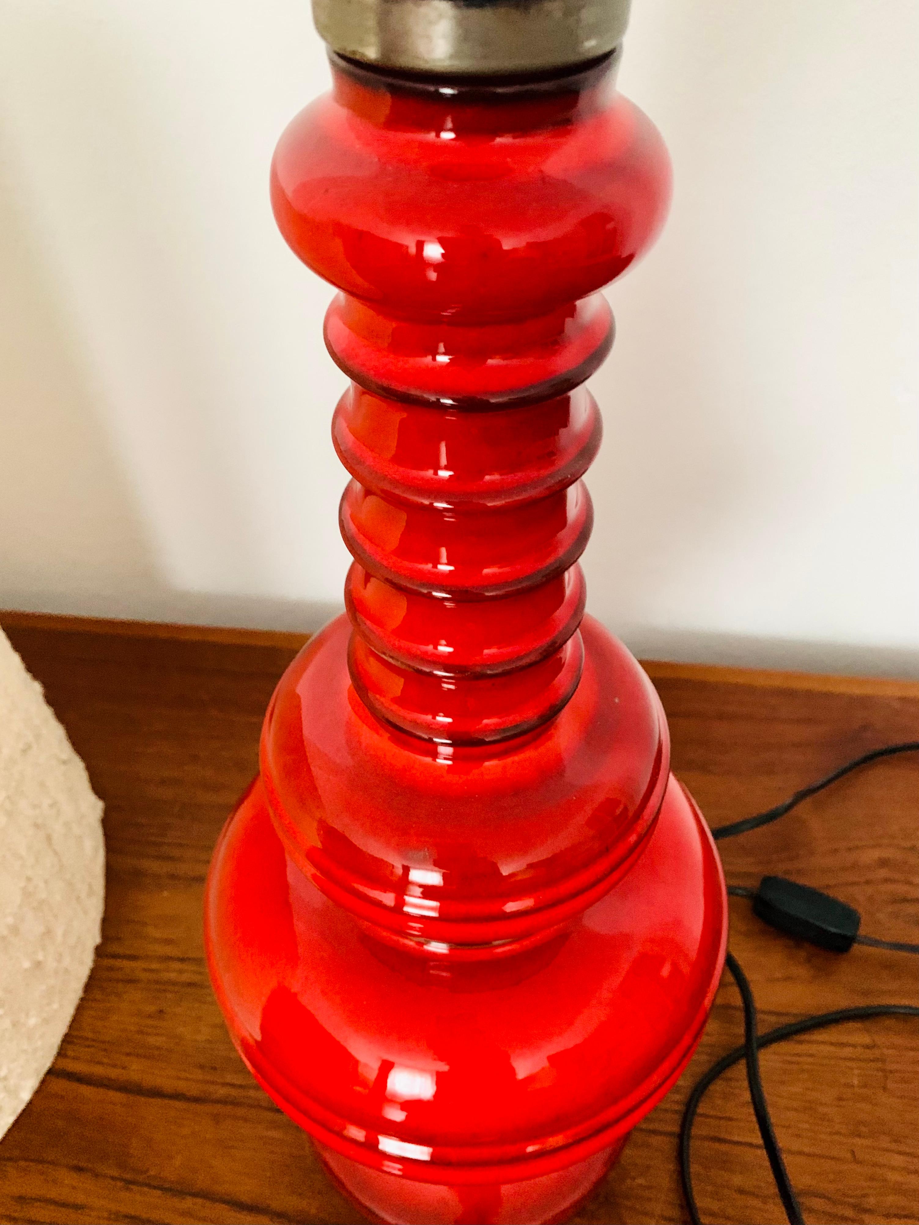 Large Ceramic Table Lamp from Goebel For Sale 5