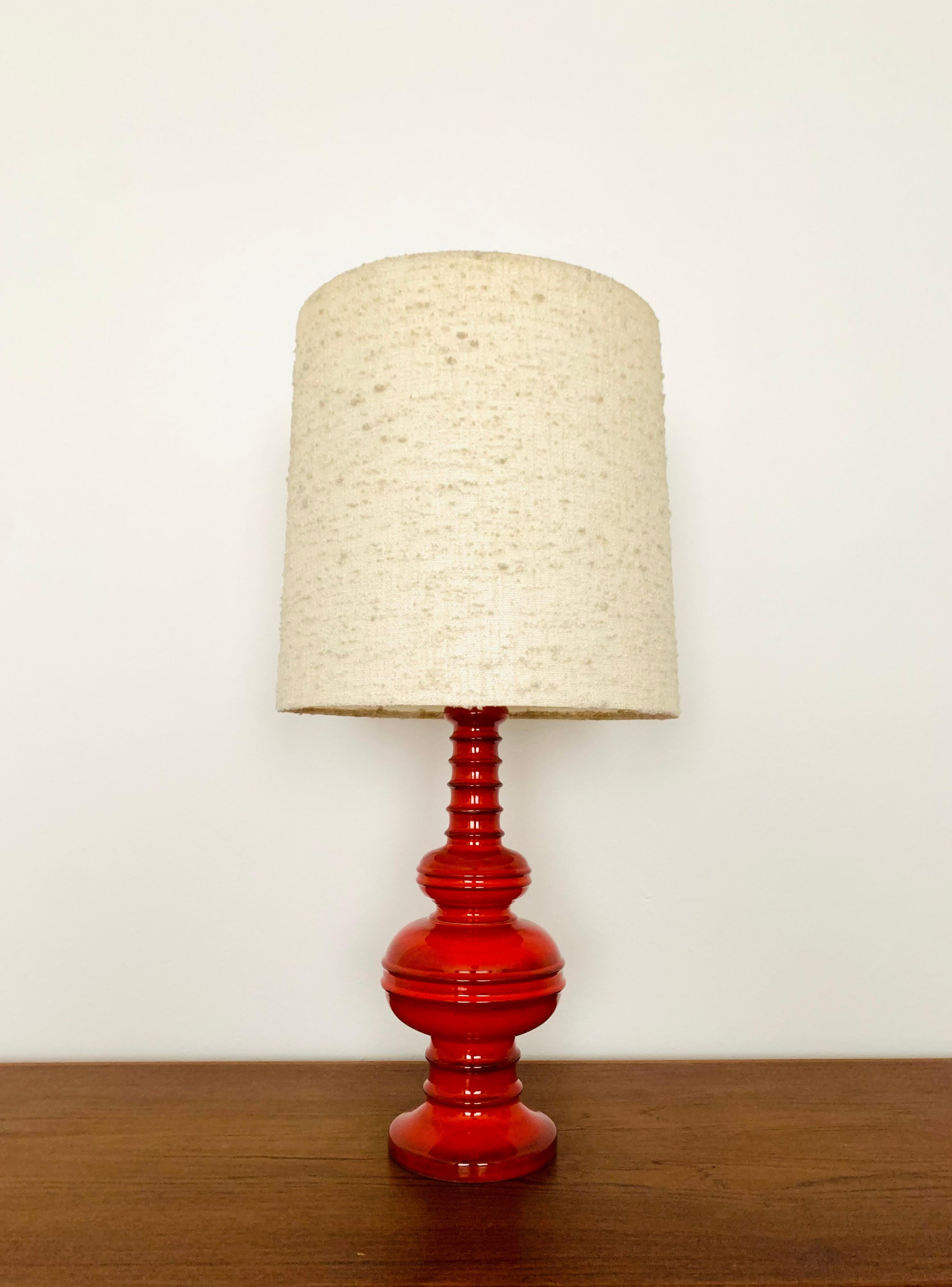 Mid-Century Modern Large Ceramic Table Lamp from Goebel For Sale