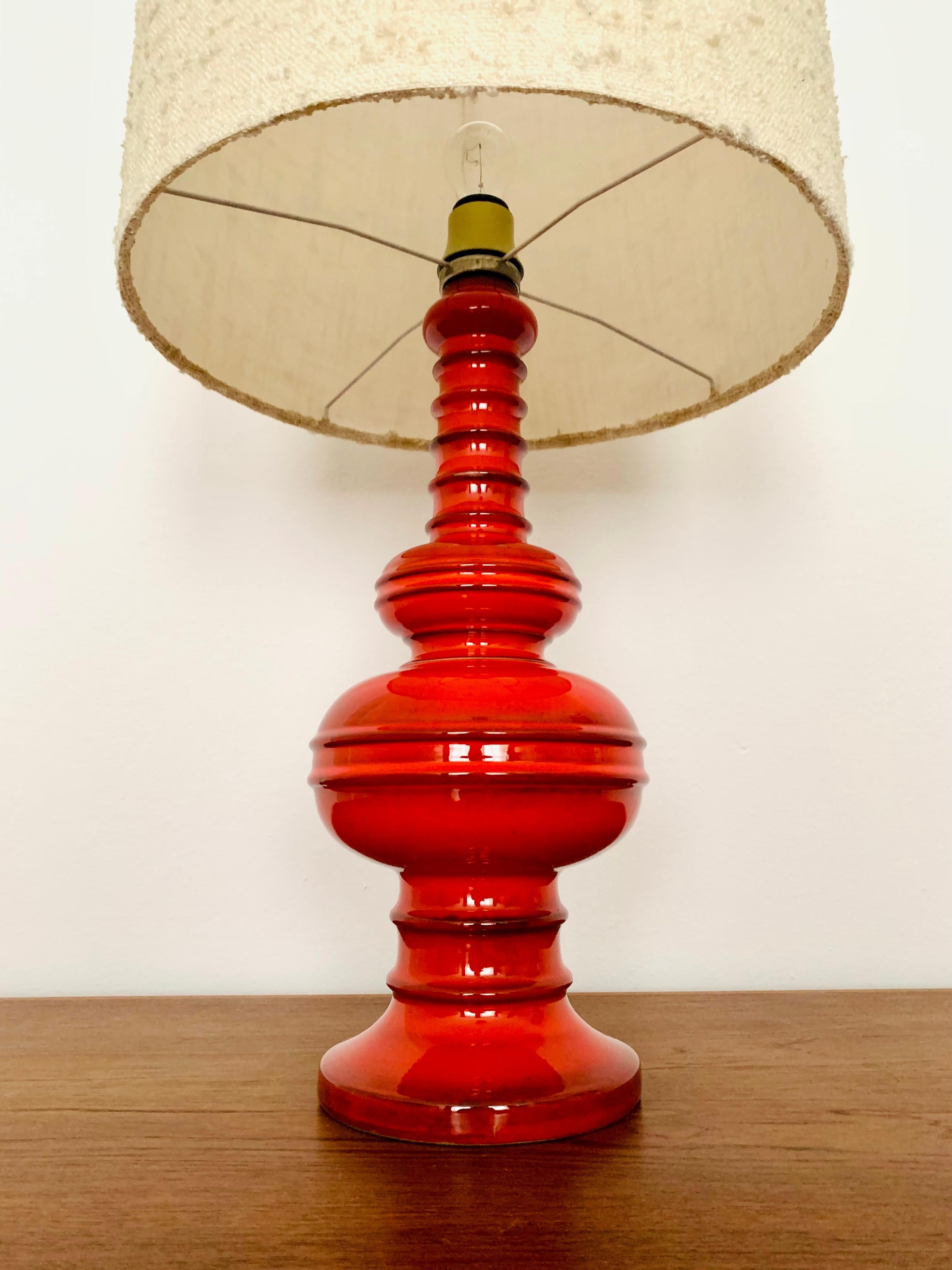 Large Ceramic Table Lamp from Goebel In Good Condition For Sale In München, DE