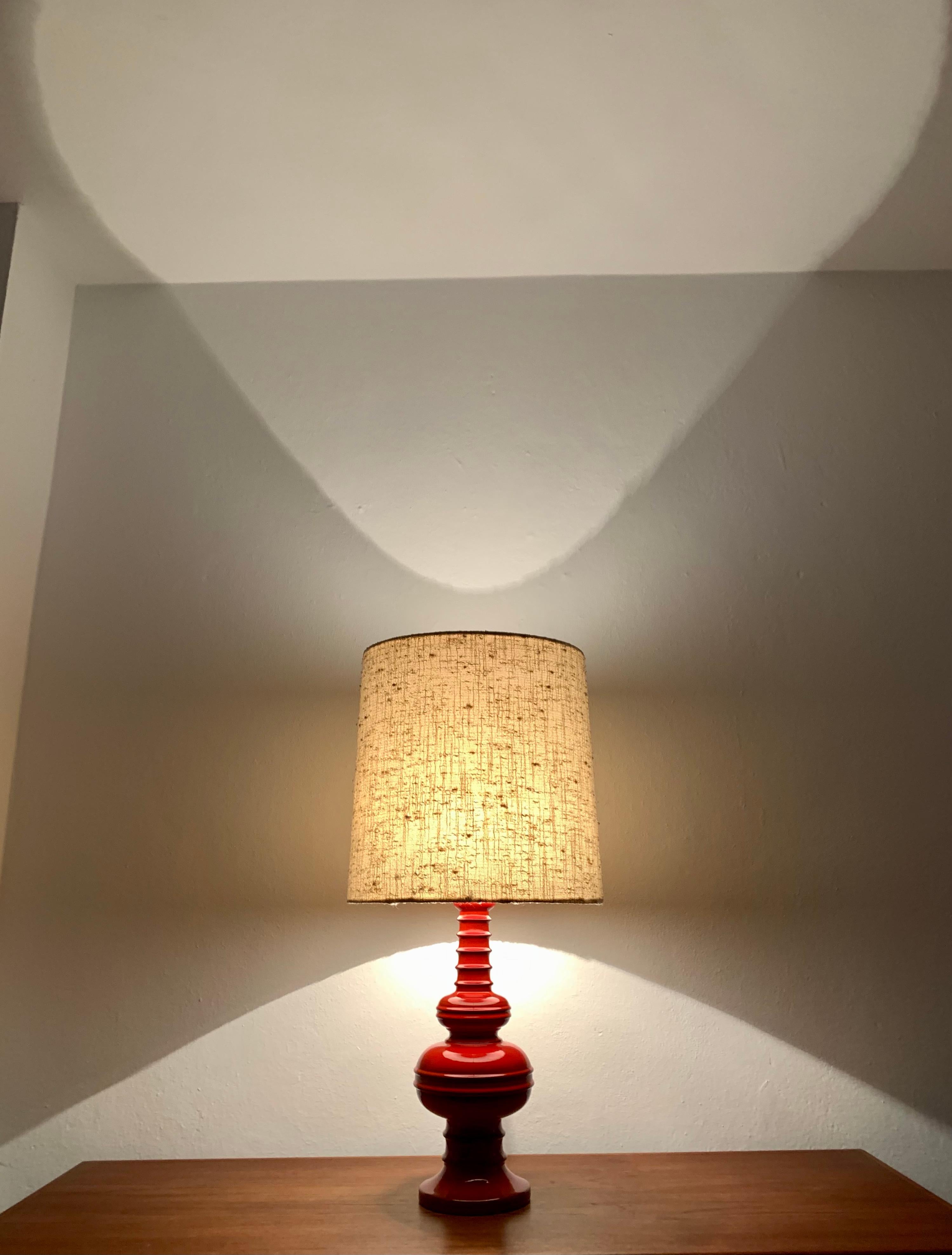 Large Ceramic Table Lamp from Goebel For Sale 2