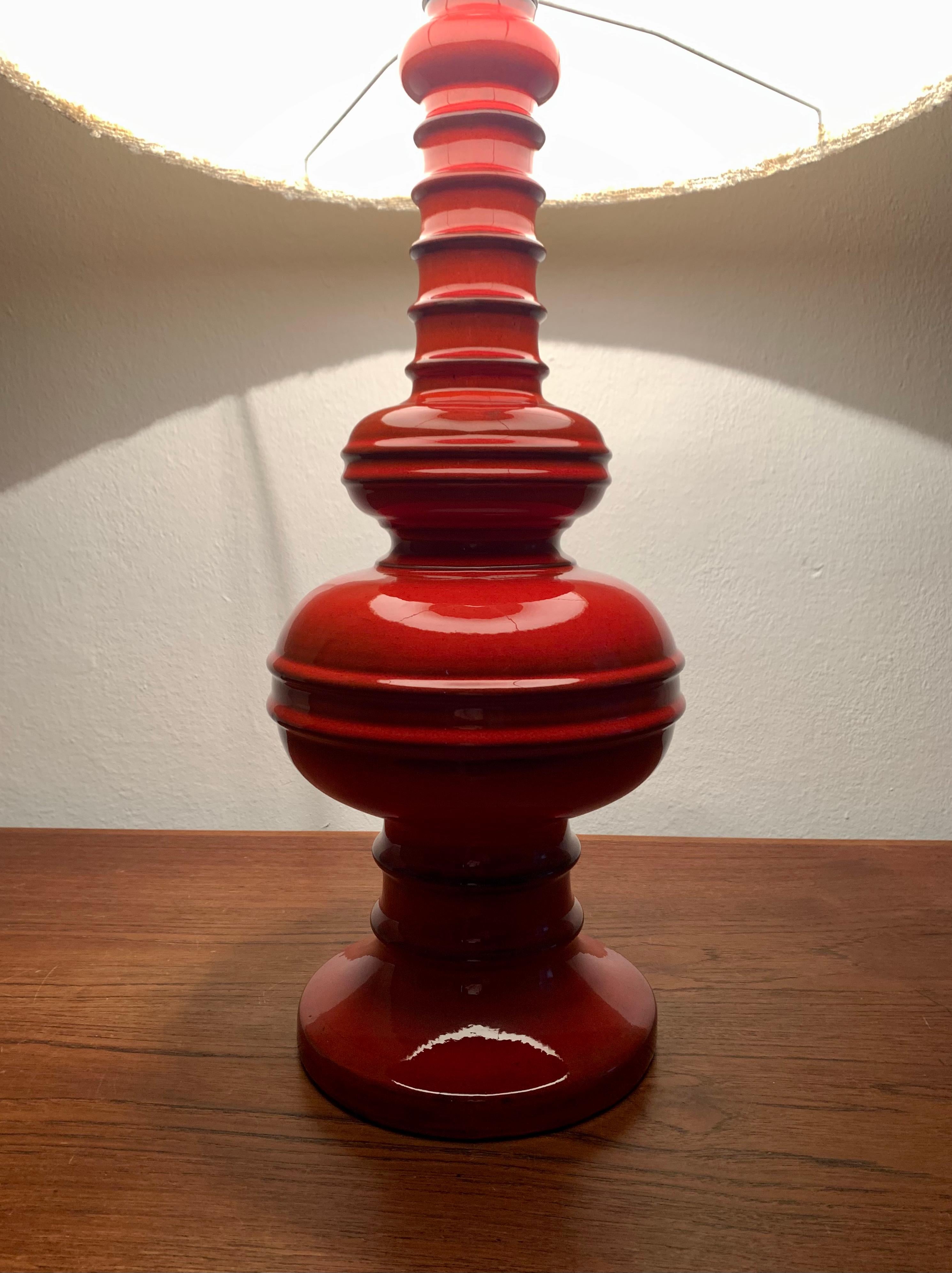 Large Ceramic Table Lamp from Goebel For Sale 3