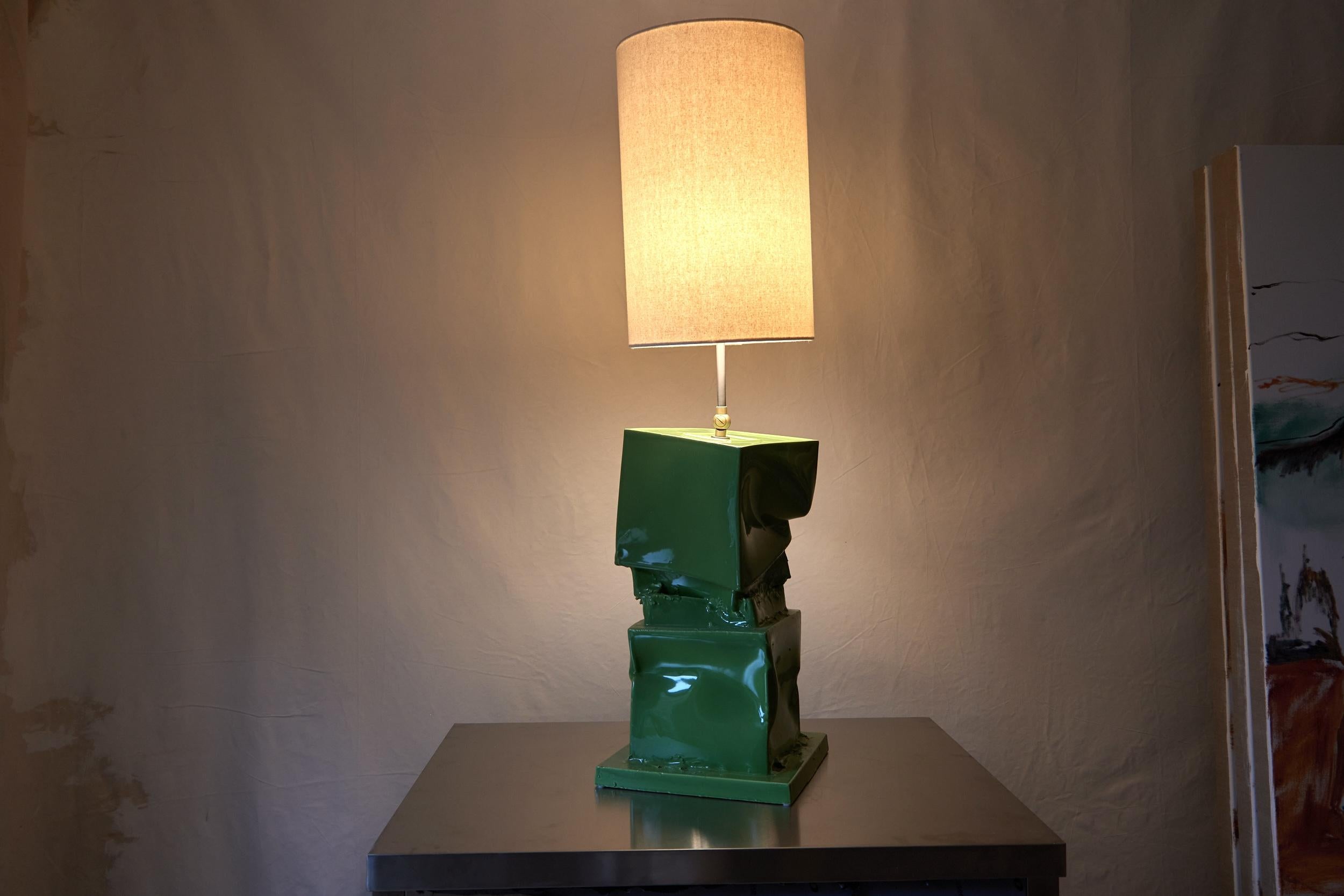 Italian Post Modern, Brutalist, Deconstructivist, Sculptural Lamp, Any Color. Italy For Sale