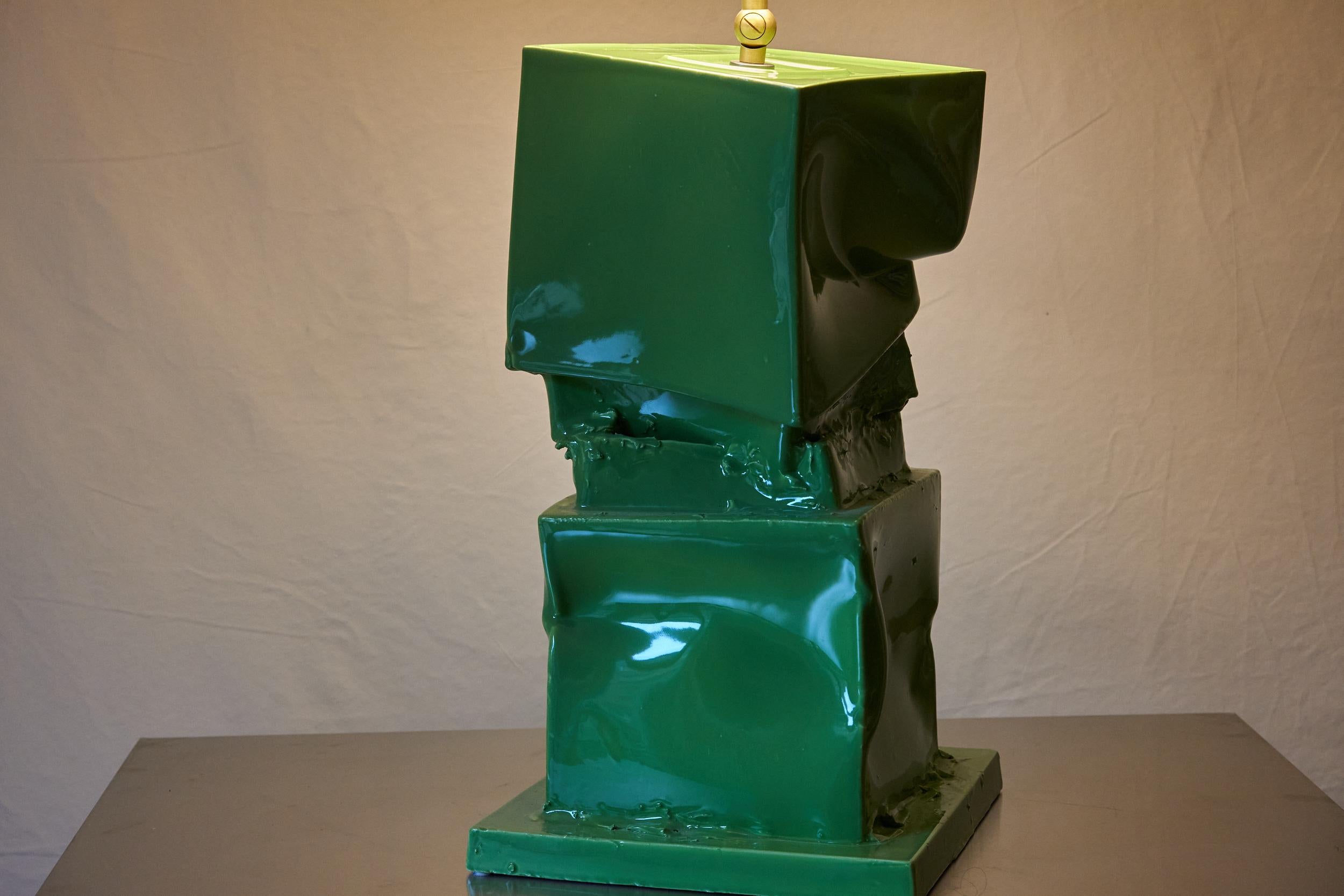 Post Modern, Brutalist, Deconstructivist, Sculptural Lamp, Any Color. Italy In New Condition For Sale In New York, NY