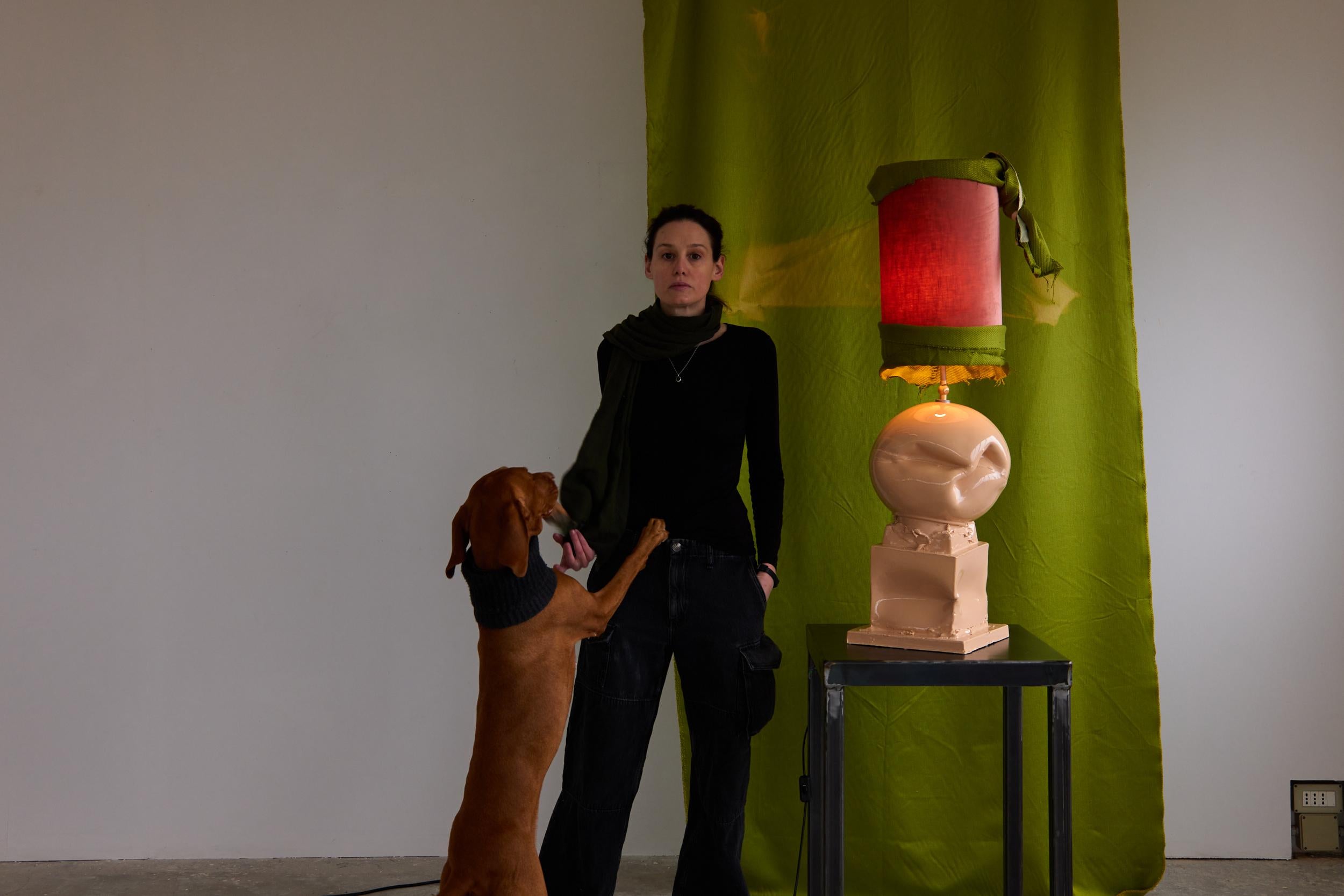 Post Modern, Brutalist, Deconstructivist, Sculptural Lamp, Any Color. Italy For Sale 5