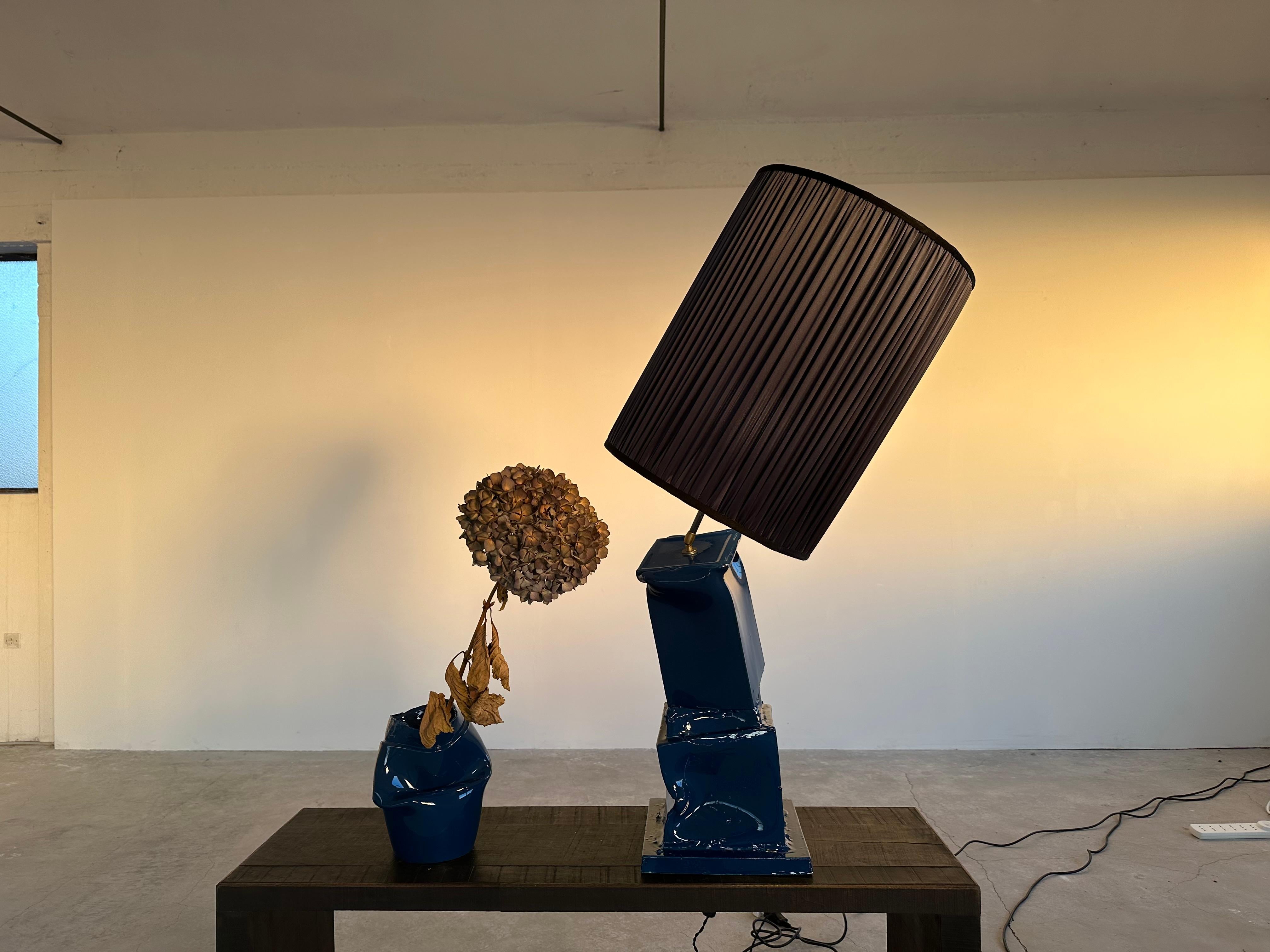 Post Modern, Brutalist, Deconstructivist, Sculptural Lamp, Any Color. Italy For Sale 1