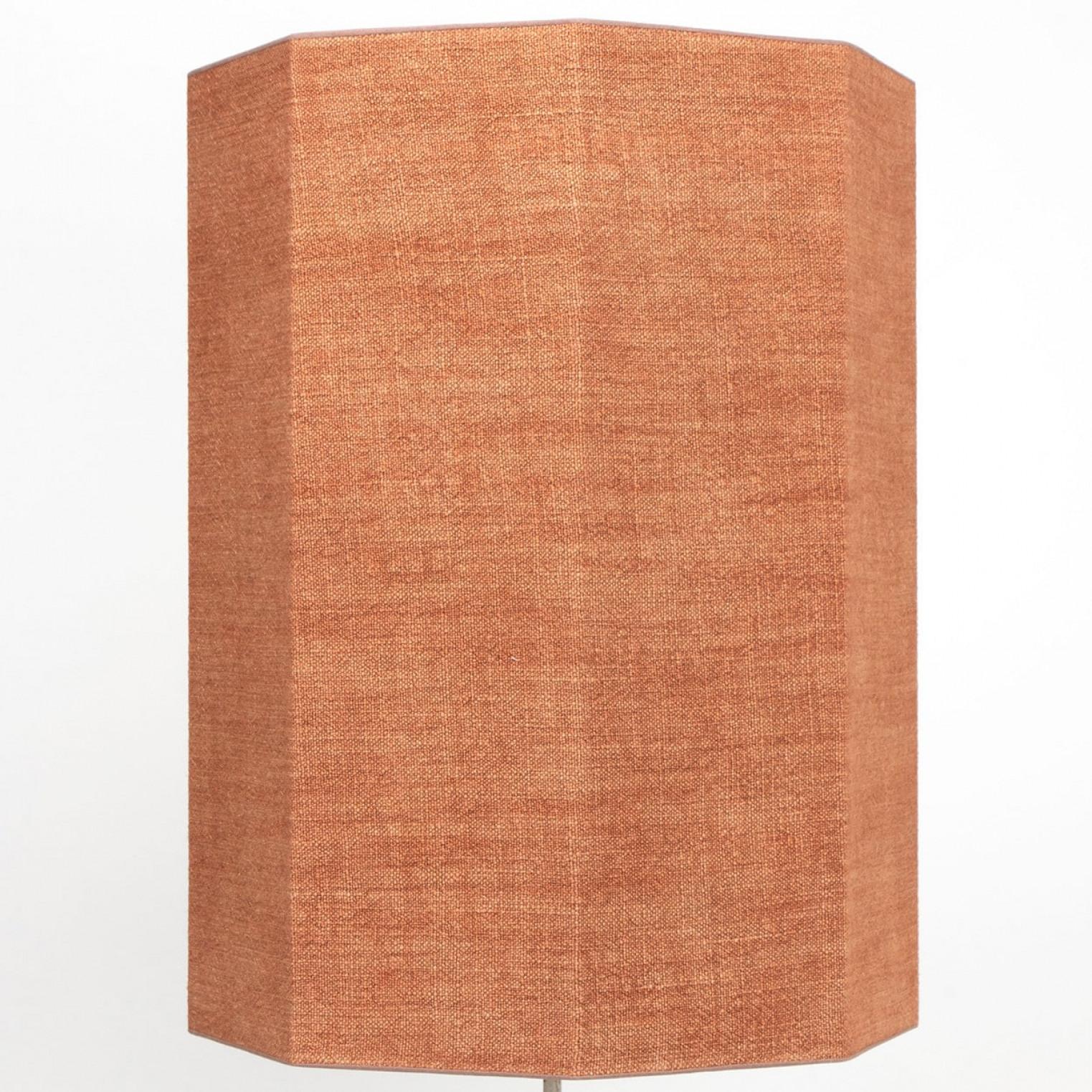 Large Ceramic Table Lamp with Custom Made Lampshade by René Houben Alemán en venta