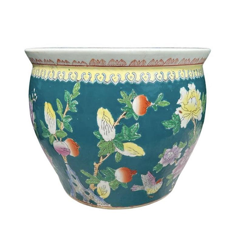 large fish bowl planter