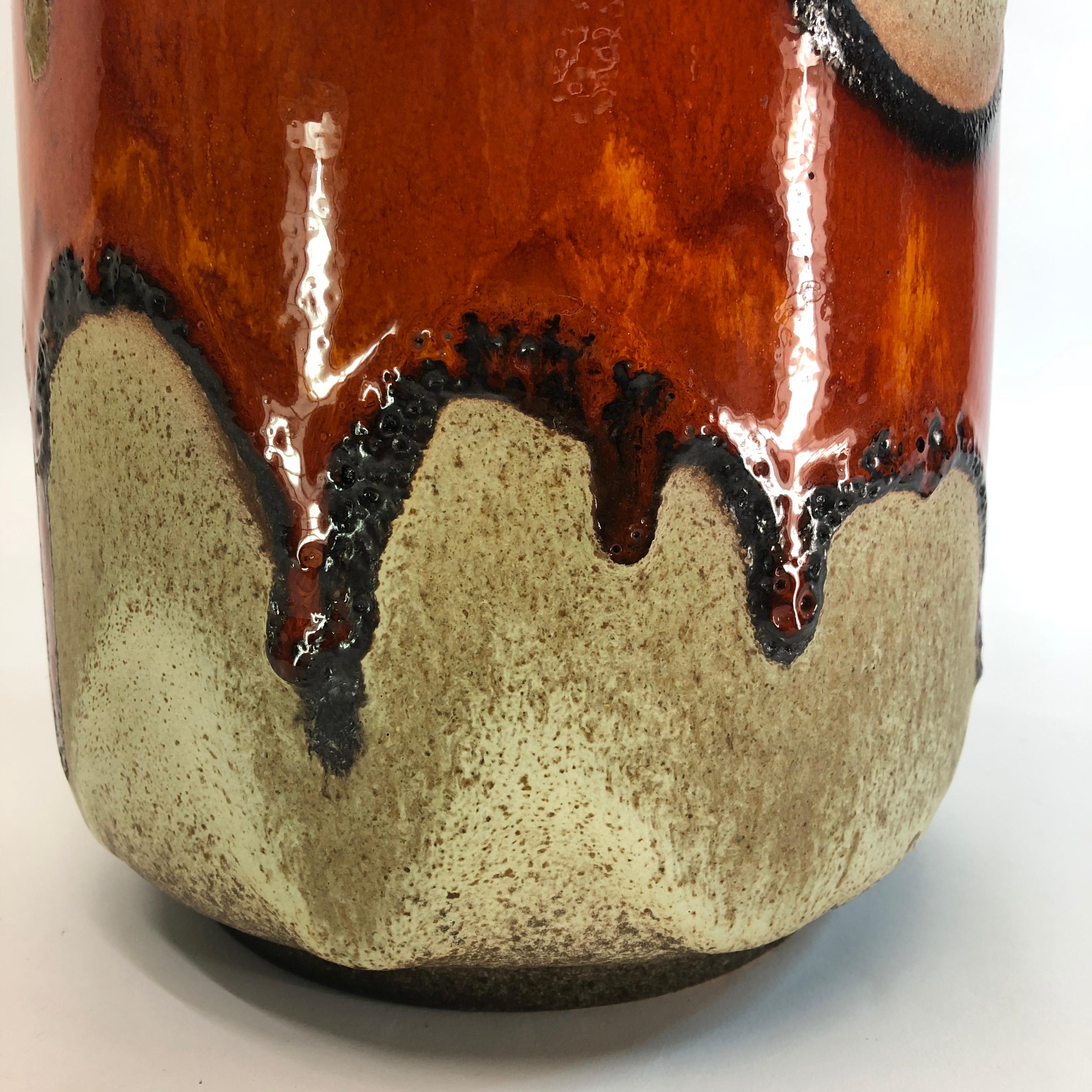 Large Ceramic Vase, ‘1970’s Fat Lava, Scheurich, West-Germany For Sale 2