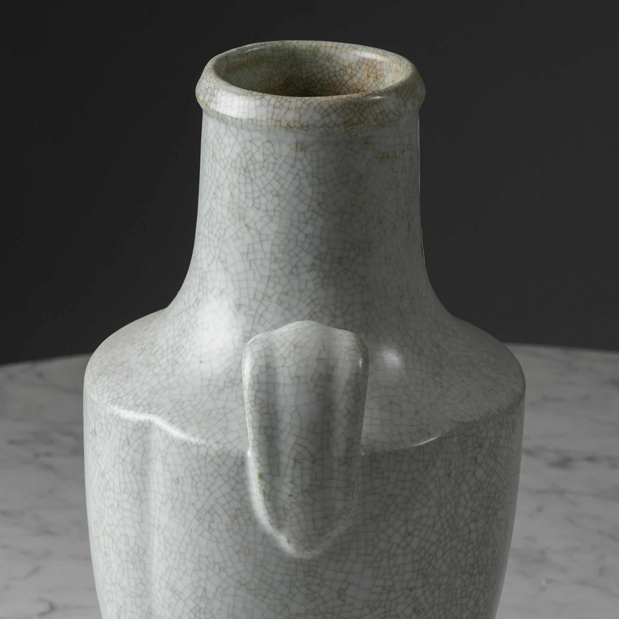 Finnish Large Ceramic Vase Attributed to Grete Lisa Jäderholm-Snellman, 1940s For Sale