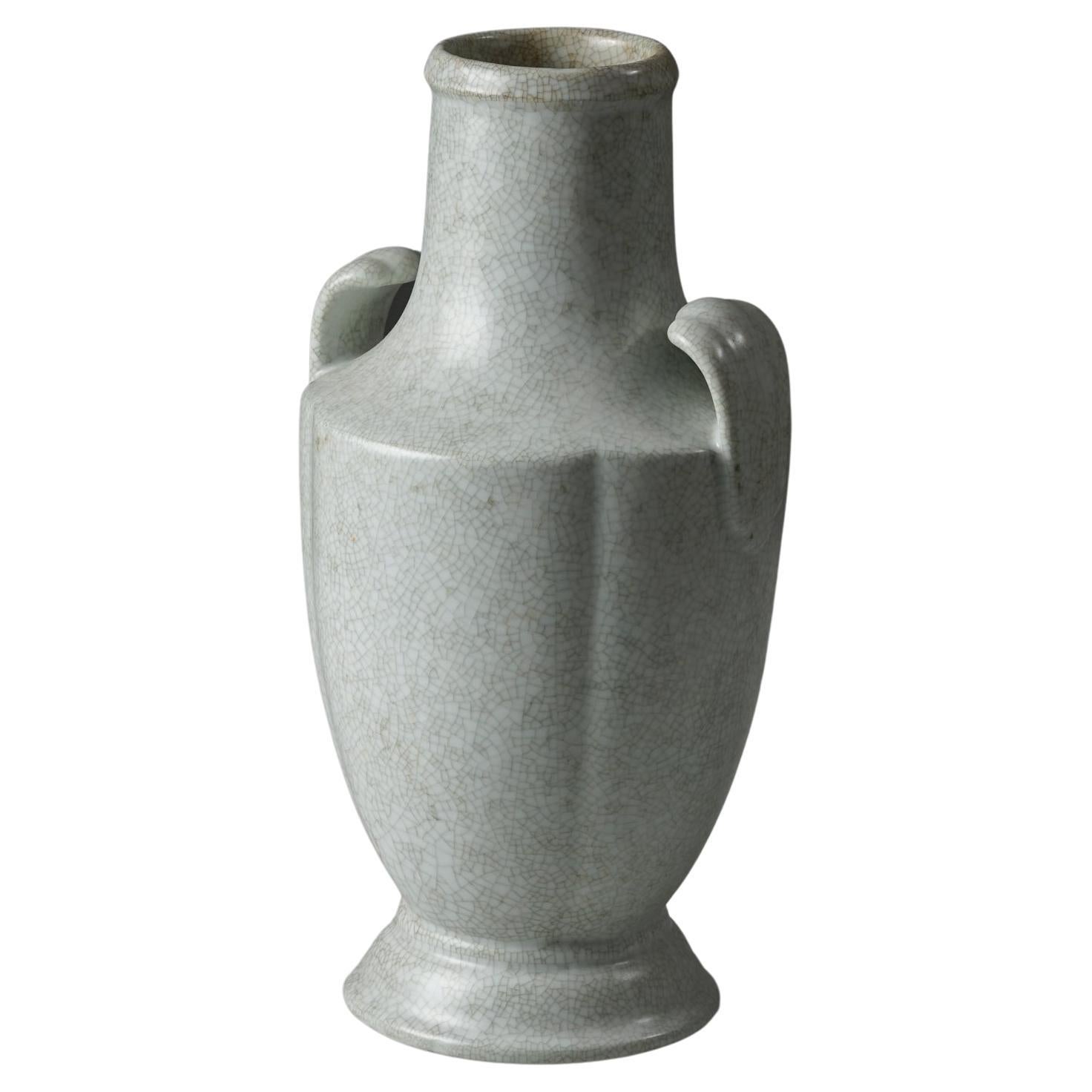 Large Ceramic Vase Attributed to Grete Lisa Jäderholm-Snellman, 1940s For Sale