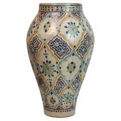 Large Ceramic Vase Attributed to Lamali, Morocco, 1930s
