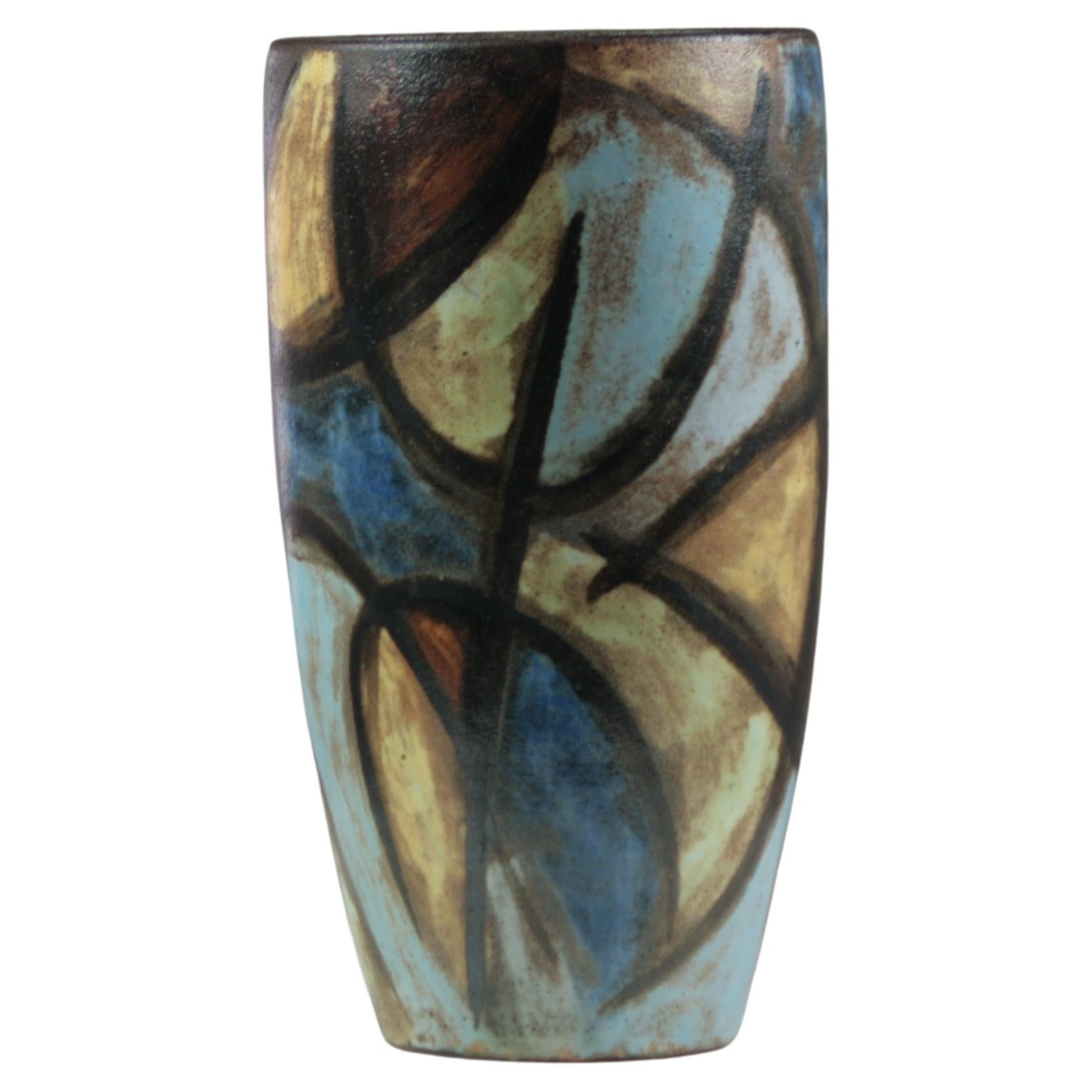 Large ceramic vase by Alexandre Kostanda for Vallauris, France, 1950s