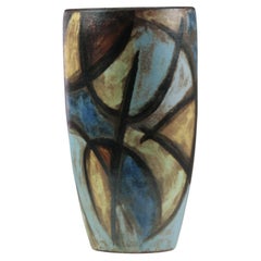 Gran jarrón de cerámica de Alexandre Kostanda para Vallauris, Francia, años 50