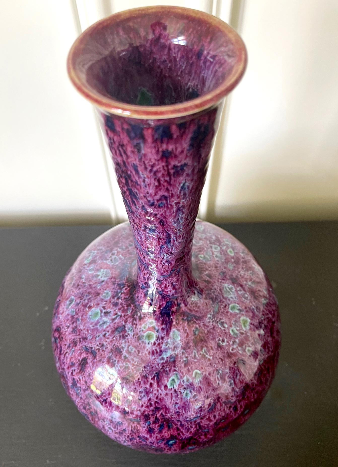 American Large Ceramic Vase by Brother Thomas Bezanson For Sale