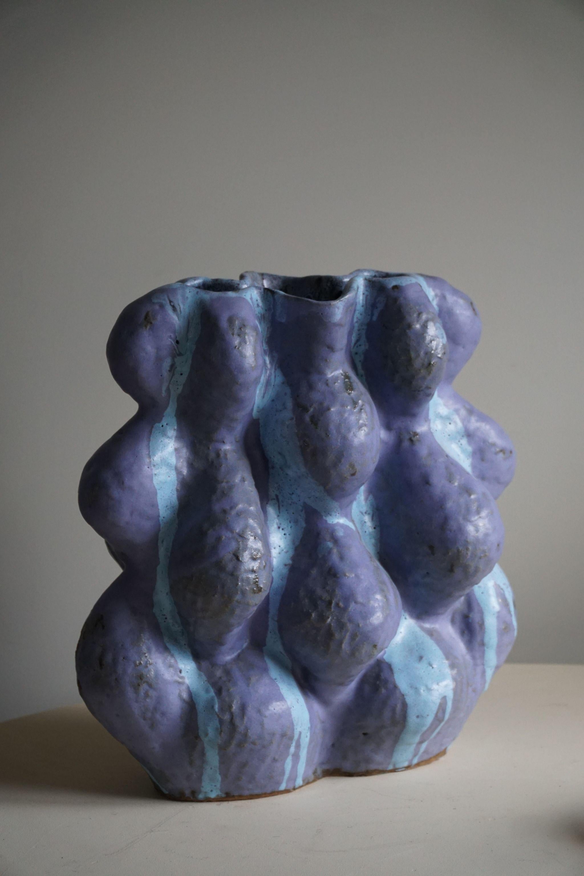 Large Ceramic Vase by Danish Artist Ole Victor, 2021 For Sale 5