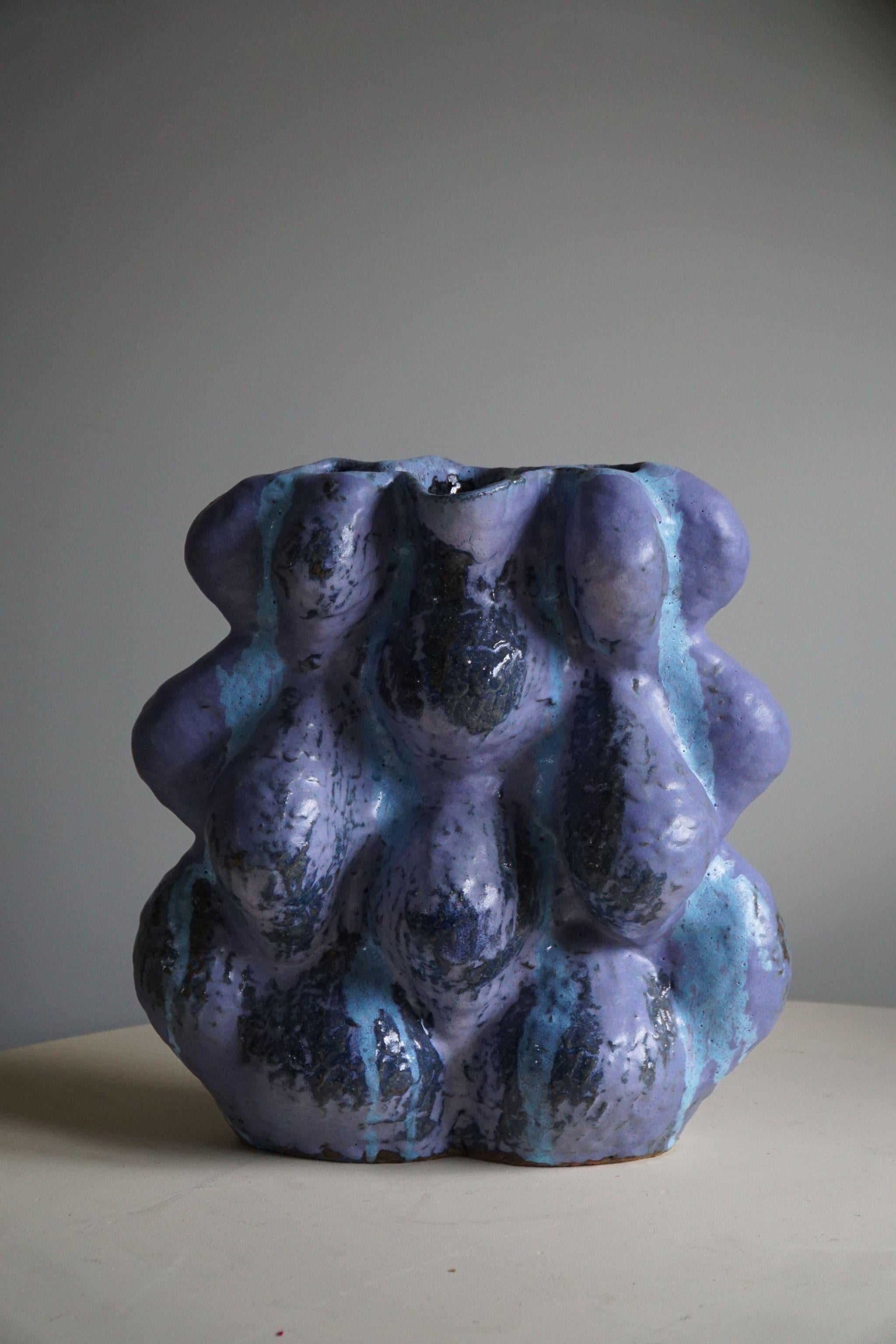 Large Ceramic Vase by Danish Artist Ole Victor, 2021 For Sale 8