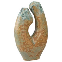 Large Ceramic Vase by Danish Artist Ole Victor, 2021
