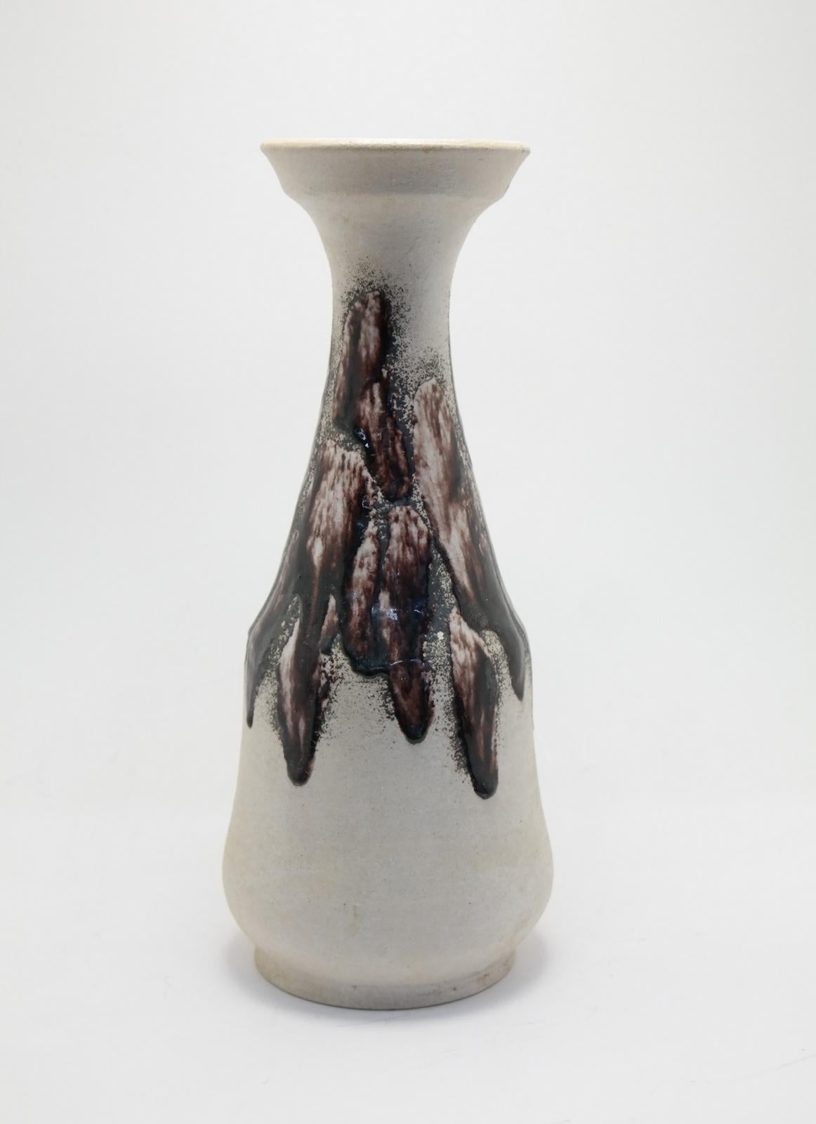 Mid-Century Modern Large Ceramic Vase by Eva Bod, 1970s For Sale