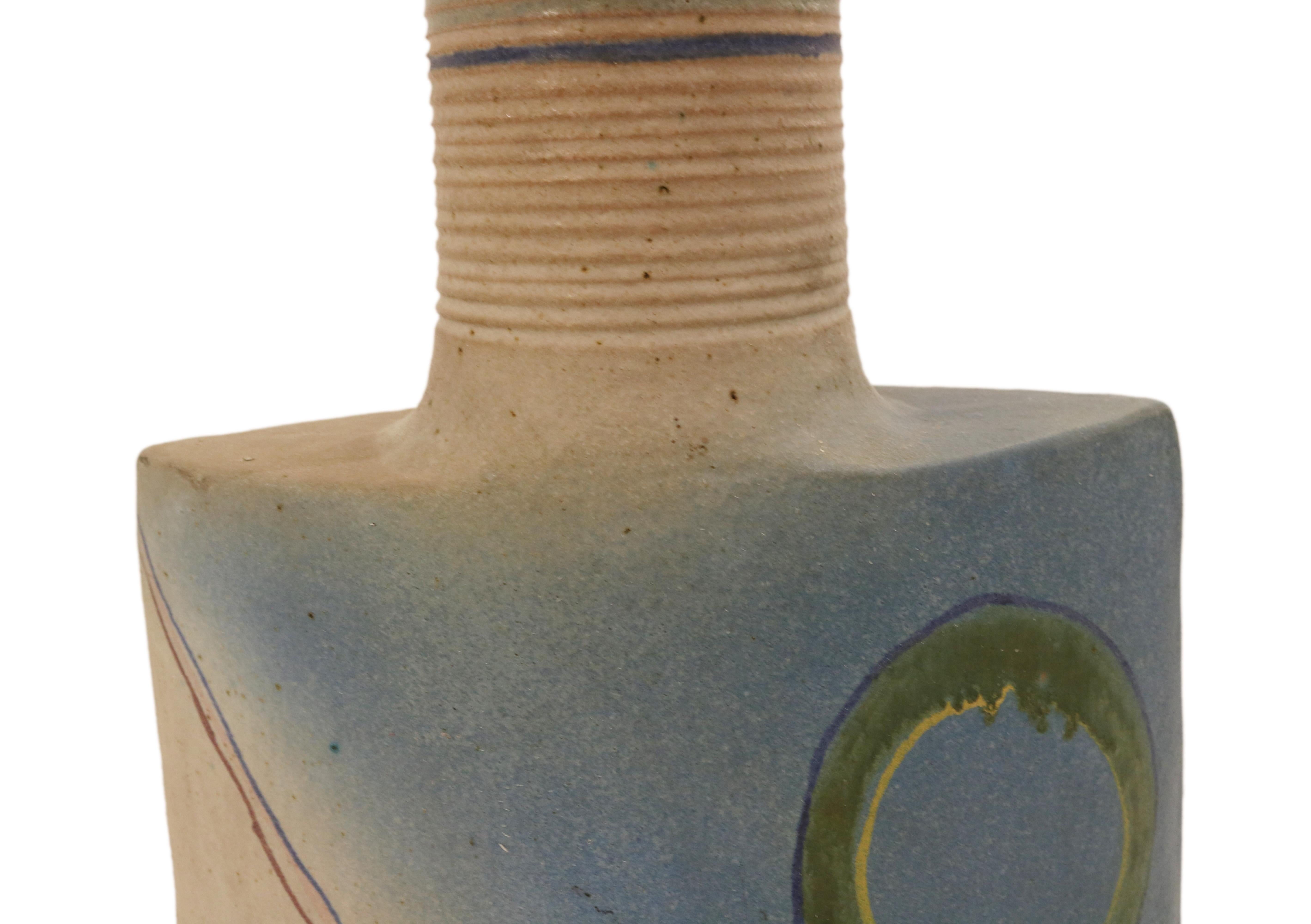 Moderne Grand vase en céramique d'Ivan de Santis pour Gli Utruschi, années 1970 en vente