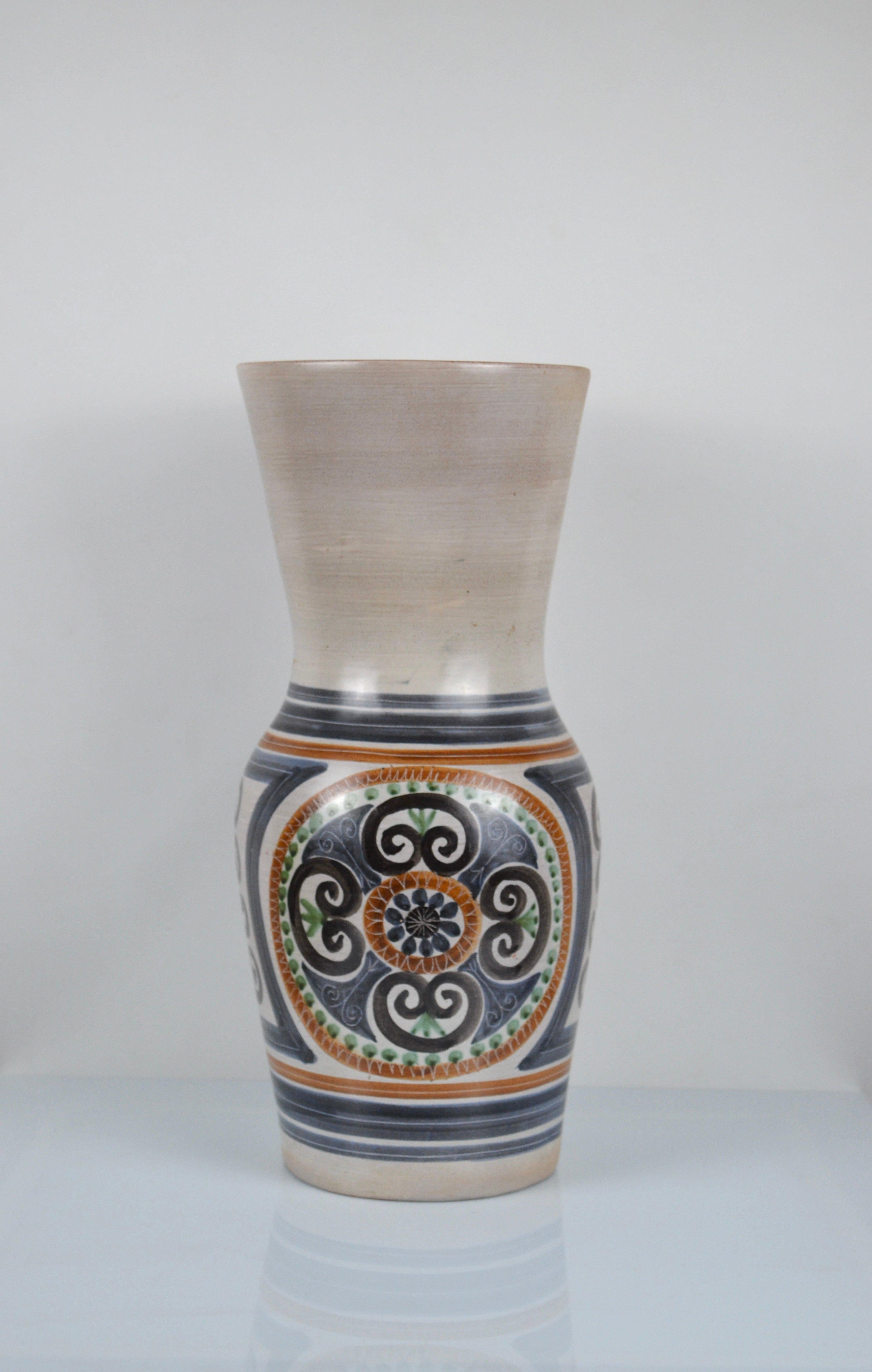 French Large Ceramic Vase by Jean De Lespinasse, France, 50-60s For Sale