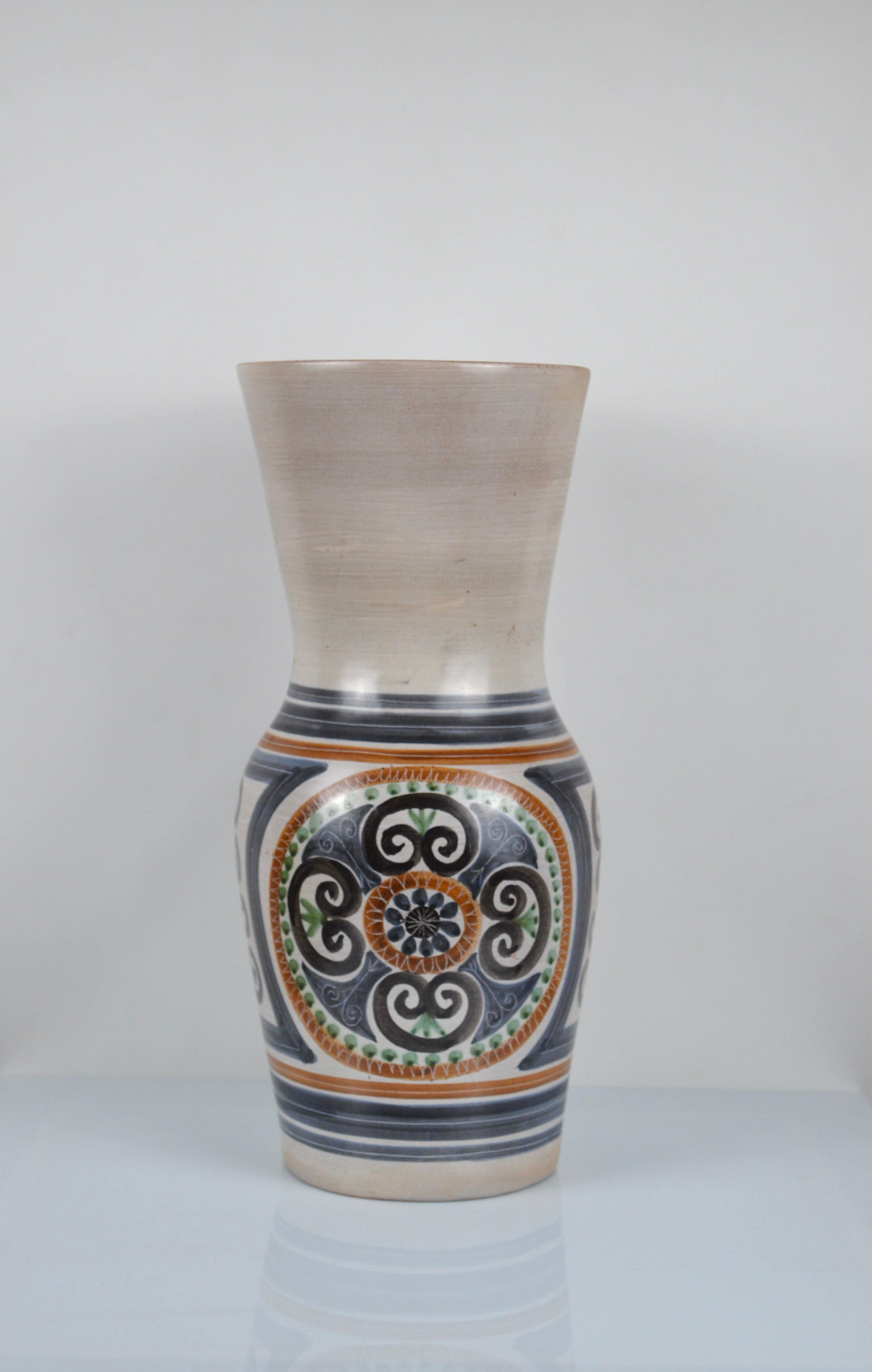 Gran jarrón de cerámica de Jean De Lespinasse, Francia, años 50-60 en Bueno estado para la venta en Marinha Grande, PT