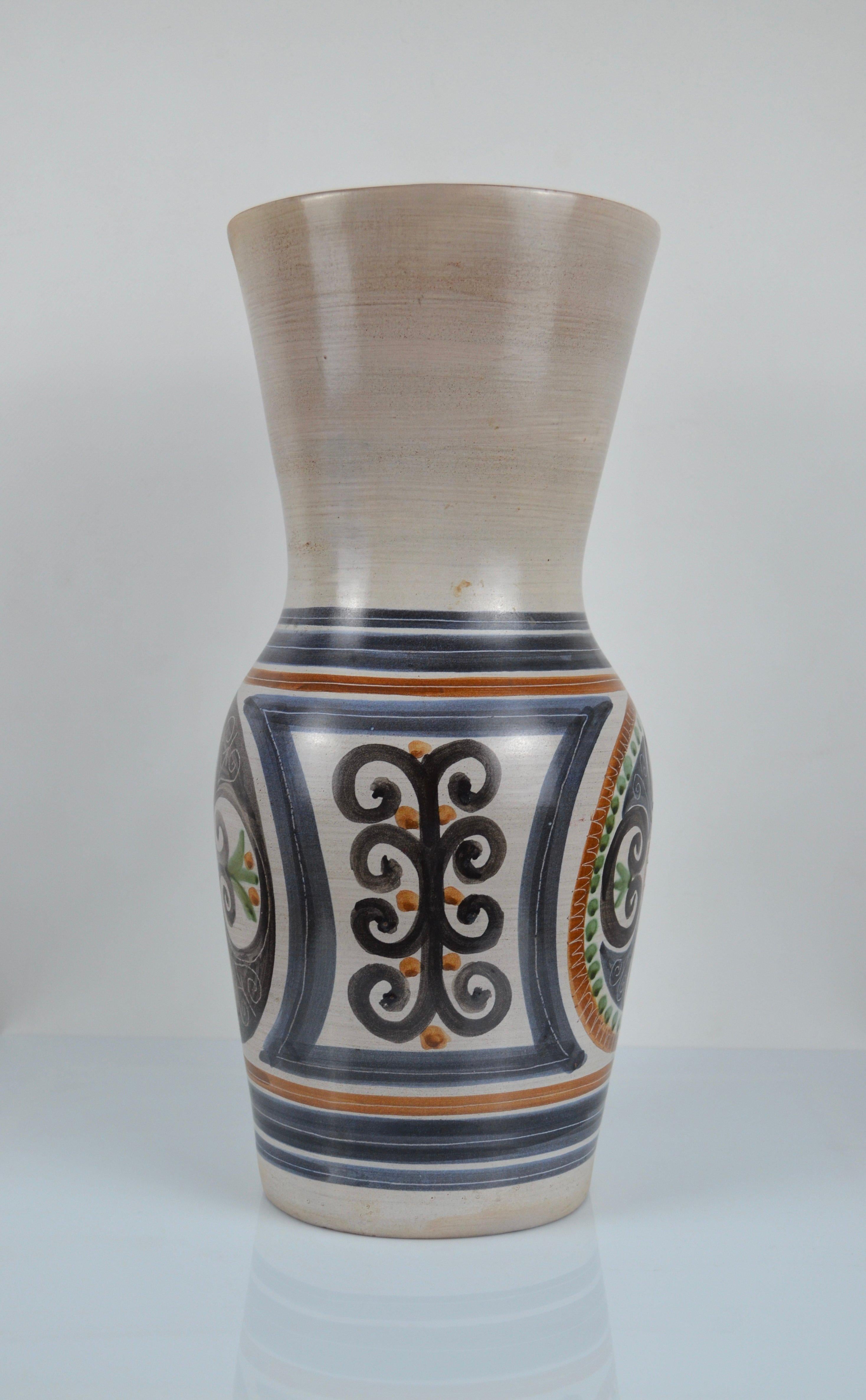 Gran jarrón de cerámica de Jean De Lespinasse, Francia, años 50-60 en venta 1