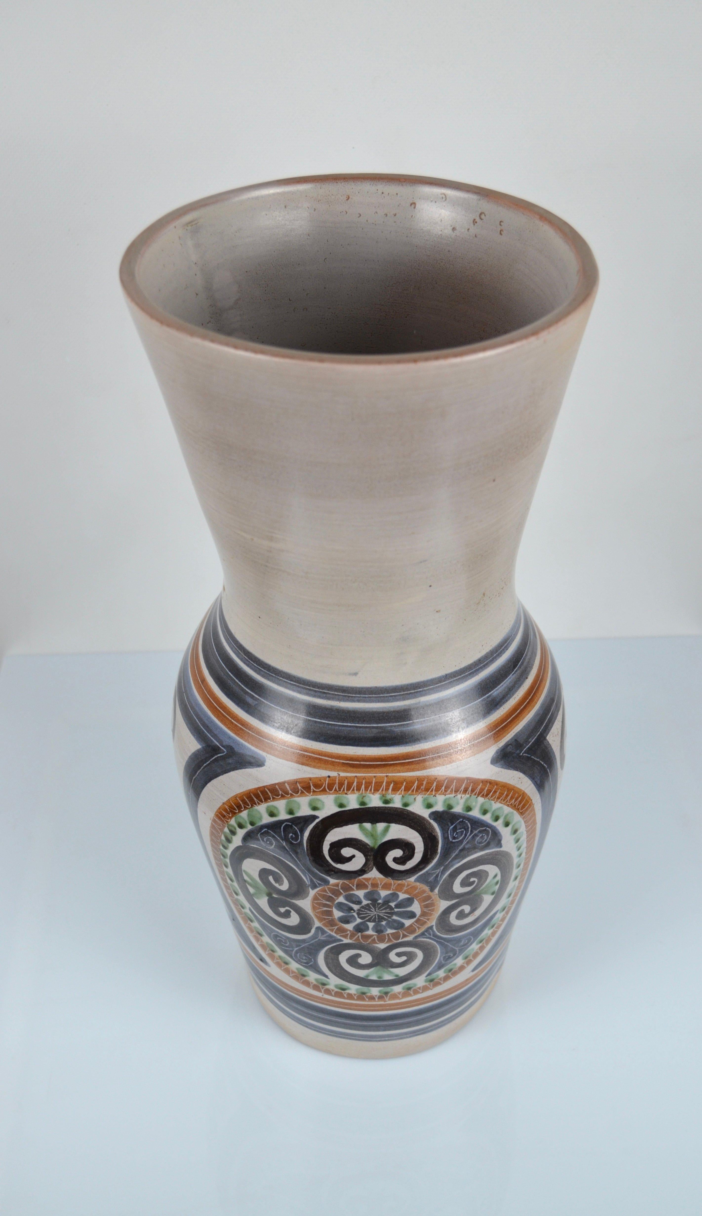 Gran jarrón de cerámica de Jean De Lespinasse, Francia, años 50-60 en venta 2