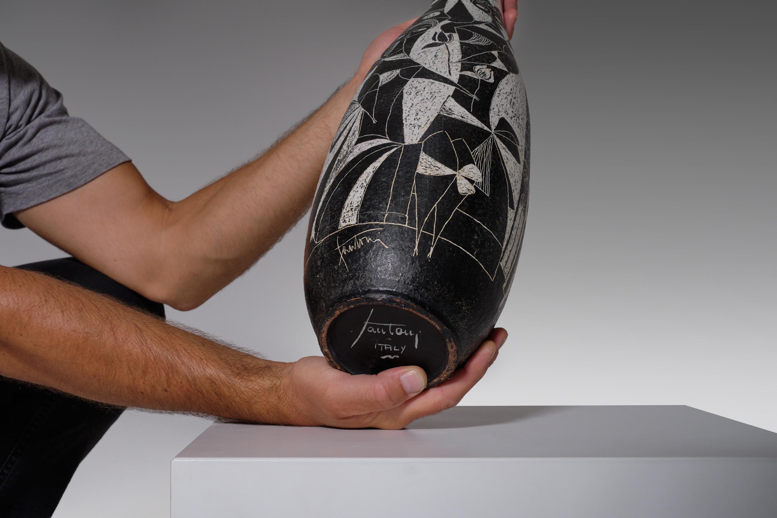 Large Ceramic Vase by Marcello Fantoni, Italy 2