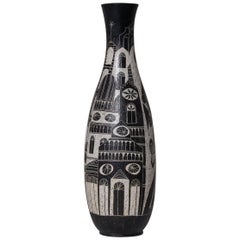 Large Ceramic Vase by Marcello Fantoni, Italy