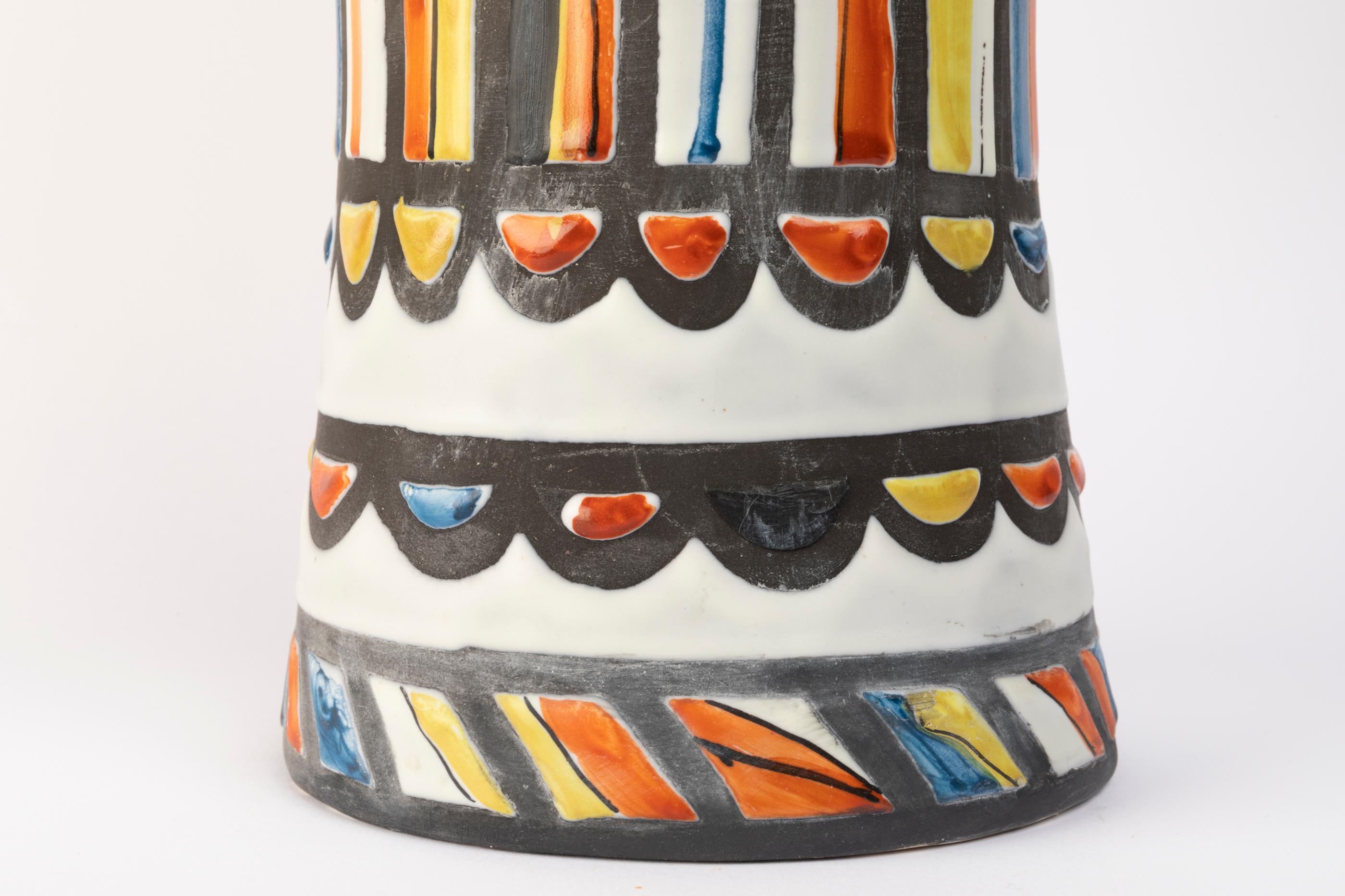 Mid-20th Century Large Ceramic Vase by Roger Capron