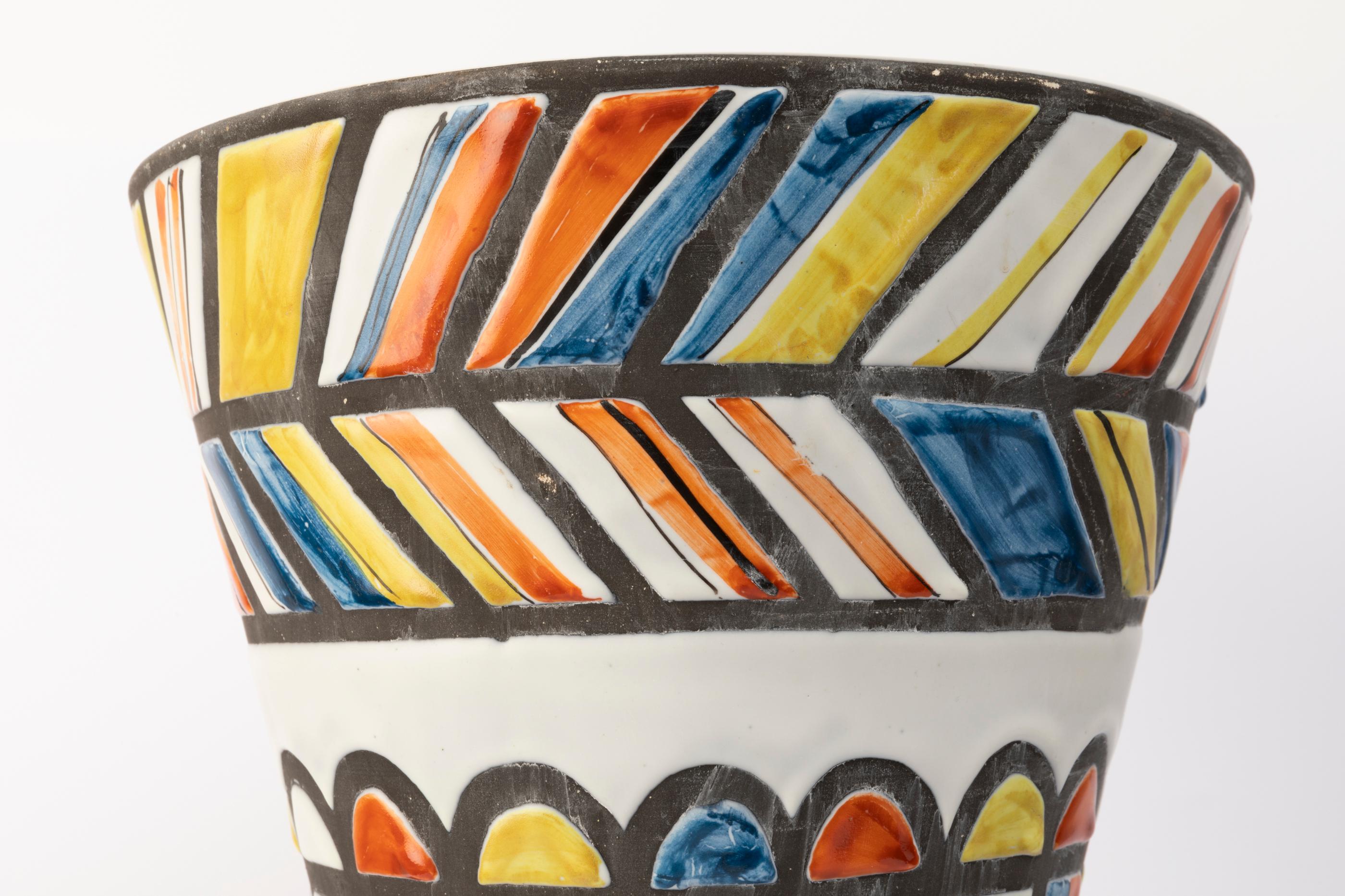 Large Ceramic Vase by Roger Capron 1