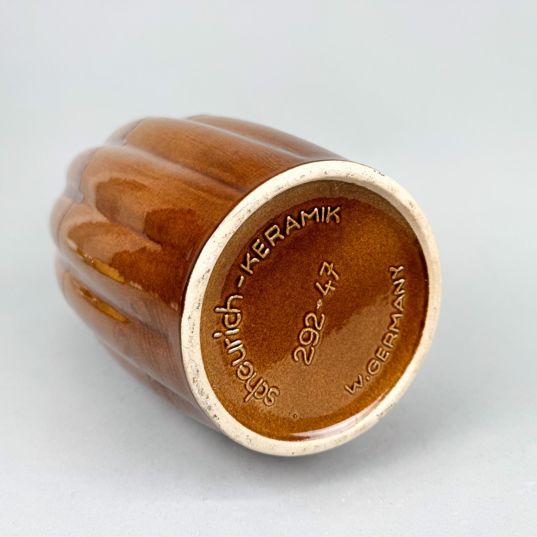 Smaltato Vaso grande in ceramica di Scheurich, Germania, anni '60 in vendita