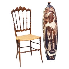 Large Ceramic Vase From Faenza With Engraved Decoration, 1970s