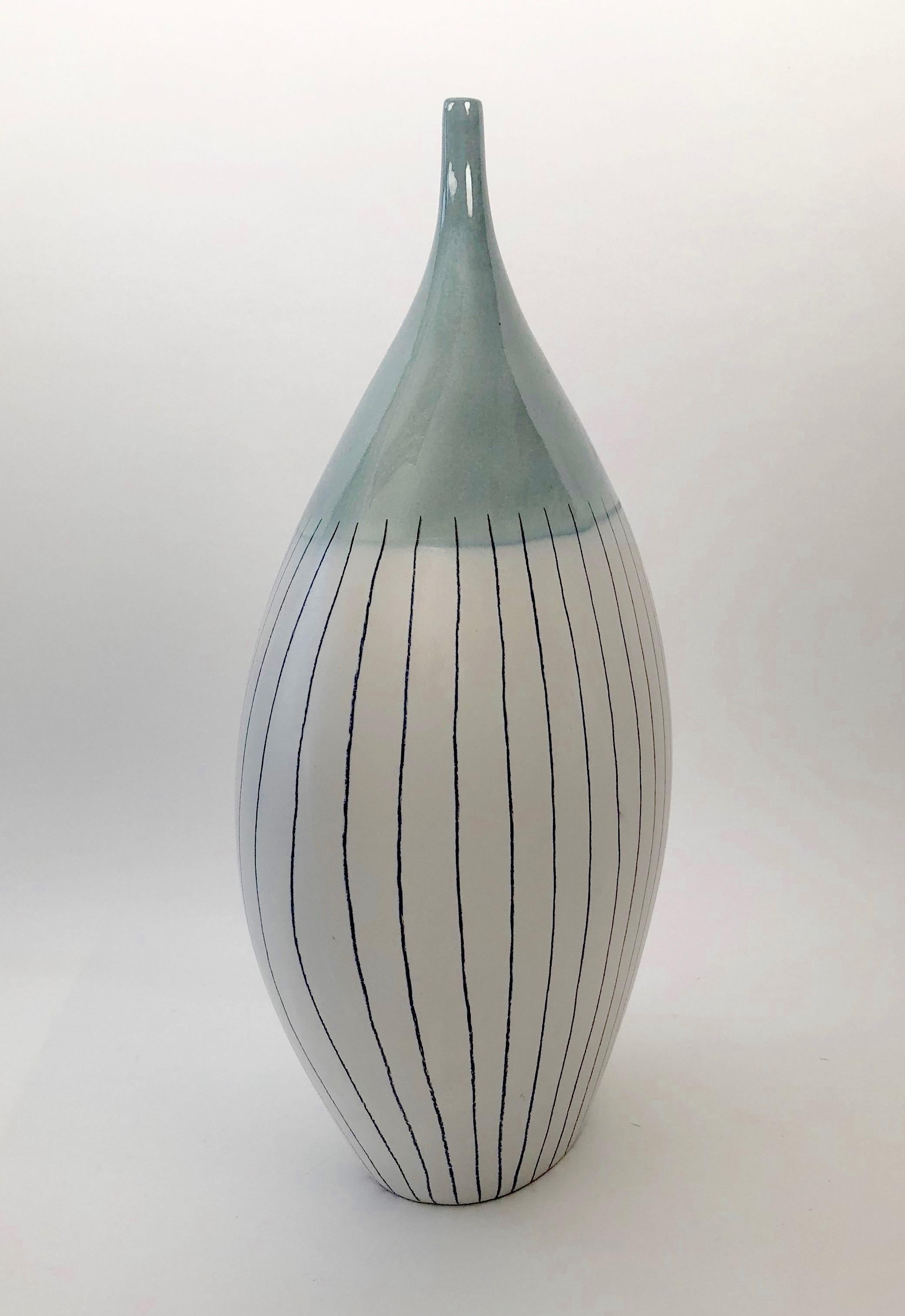 Mid-20th Century Large Ceramic Vase in a Minimalistic Style of the 60's For Sale