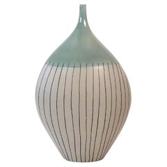 Retro Large Ceramic Vase in a Minimalistic Style of the 60's