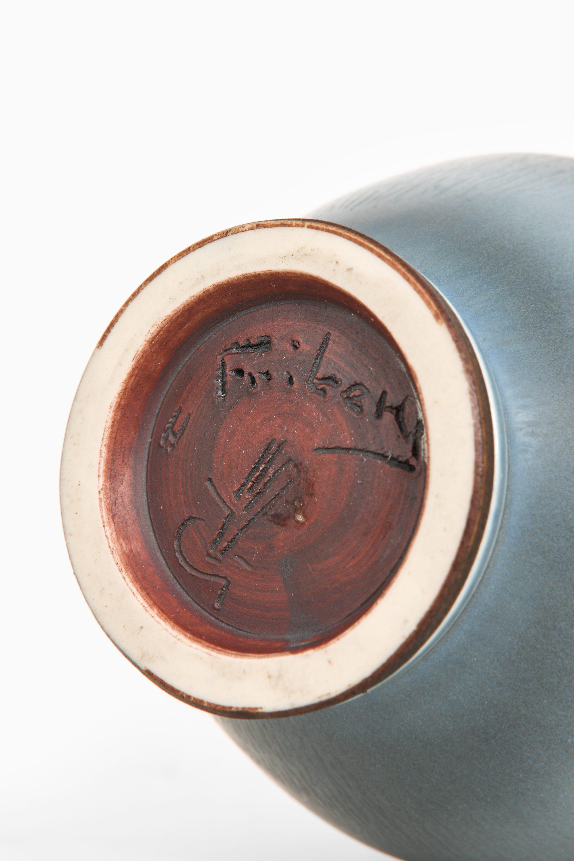 Große Keramikvase mit Hasenfellglasur von Berndt Friberg, 1966 (Schwedisch) im Angebot