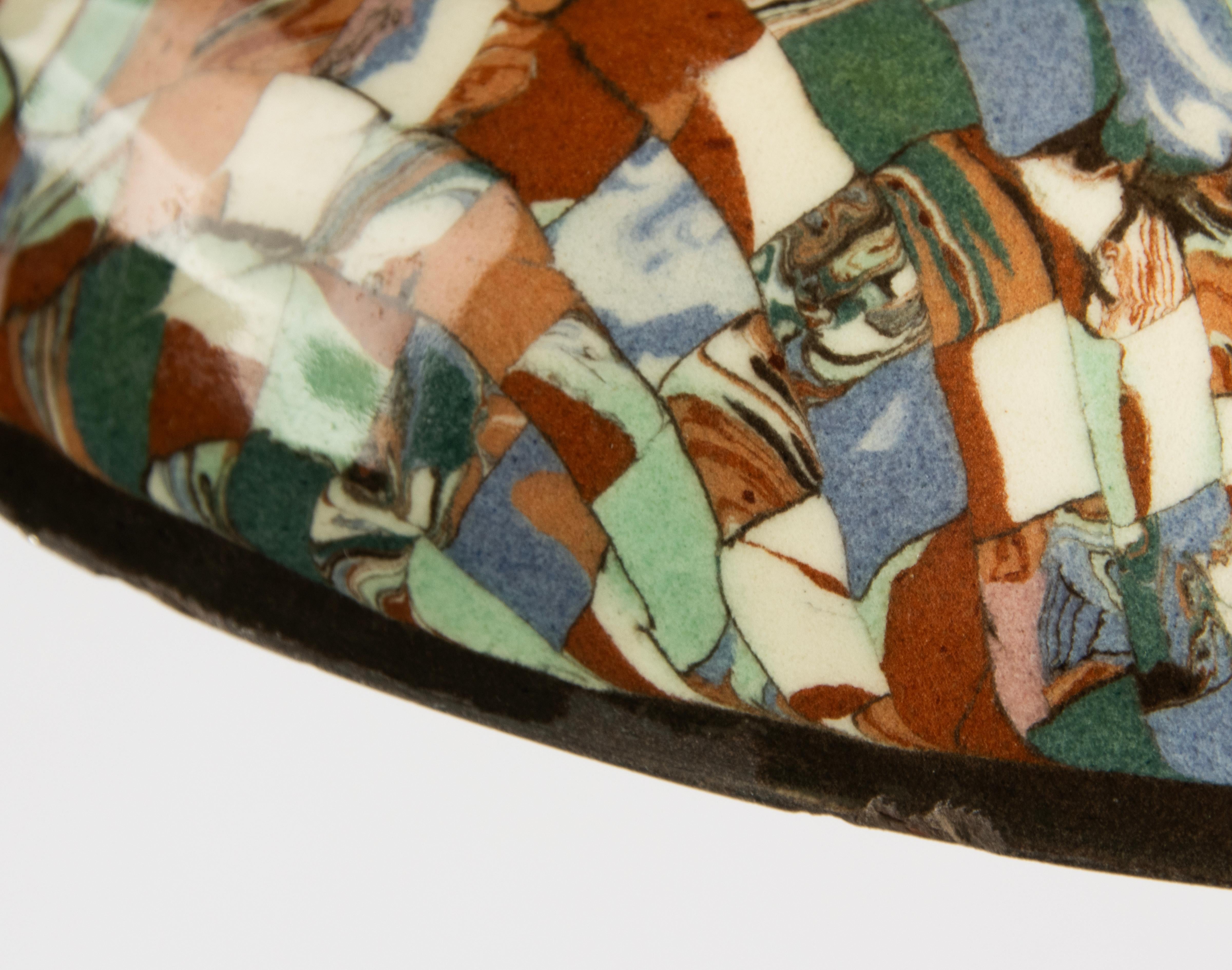 Large Ceramic Vase - Jean Gerbino for Vallauris - Mosaik For Sale 10