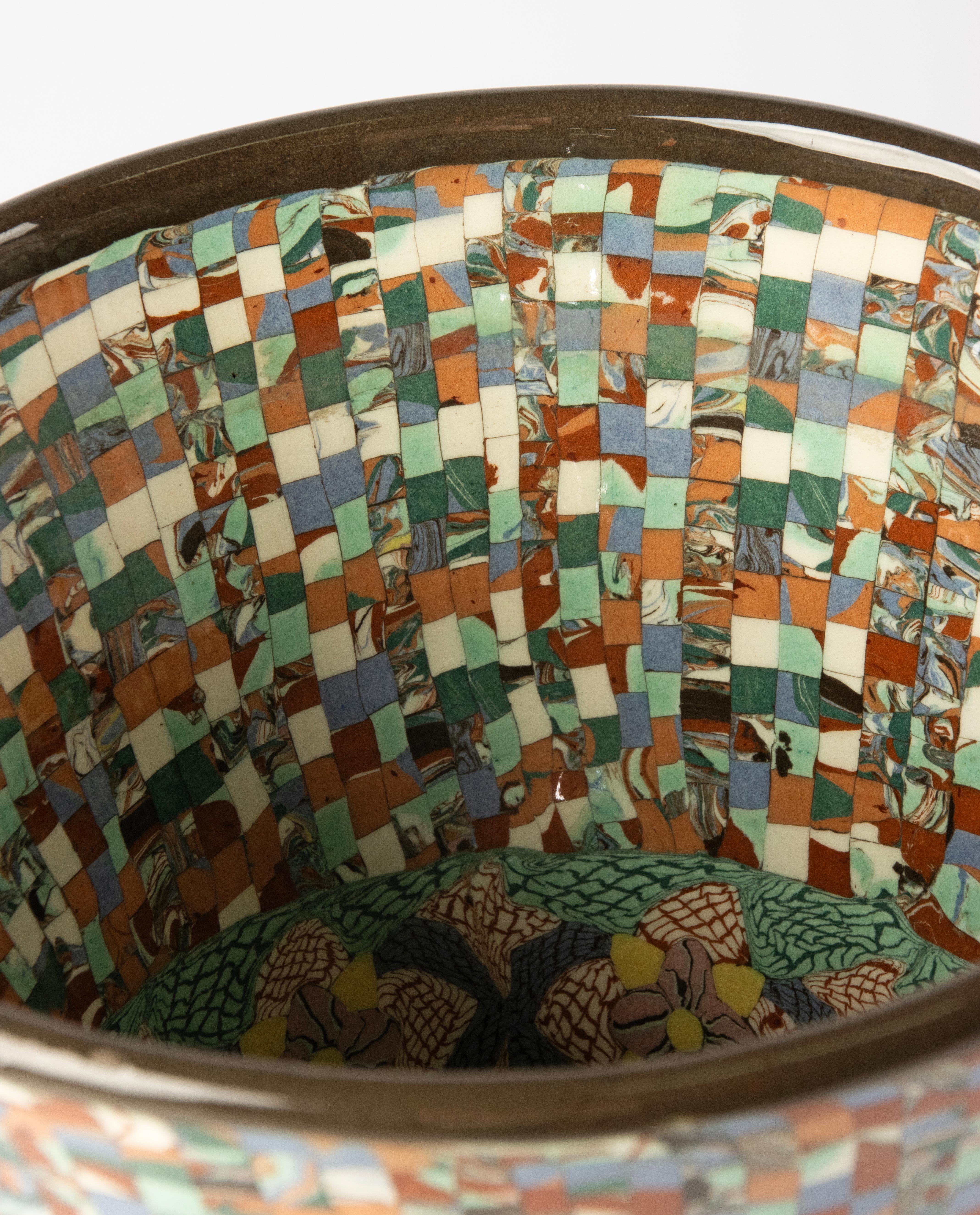 Large Ceramic Vase - Jean Gerbino for Vallauris - Mosaik For Sale 1