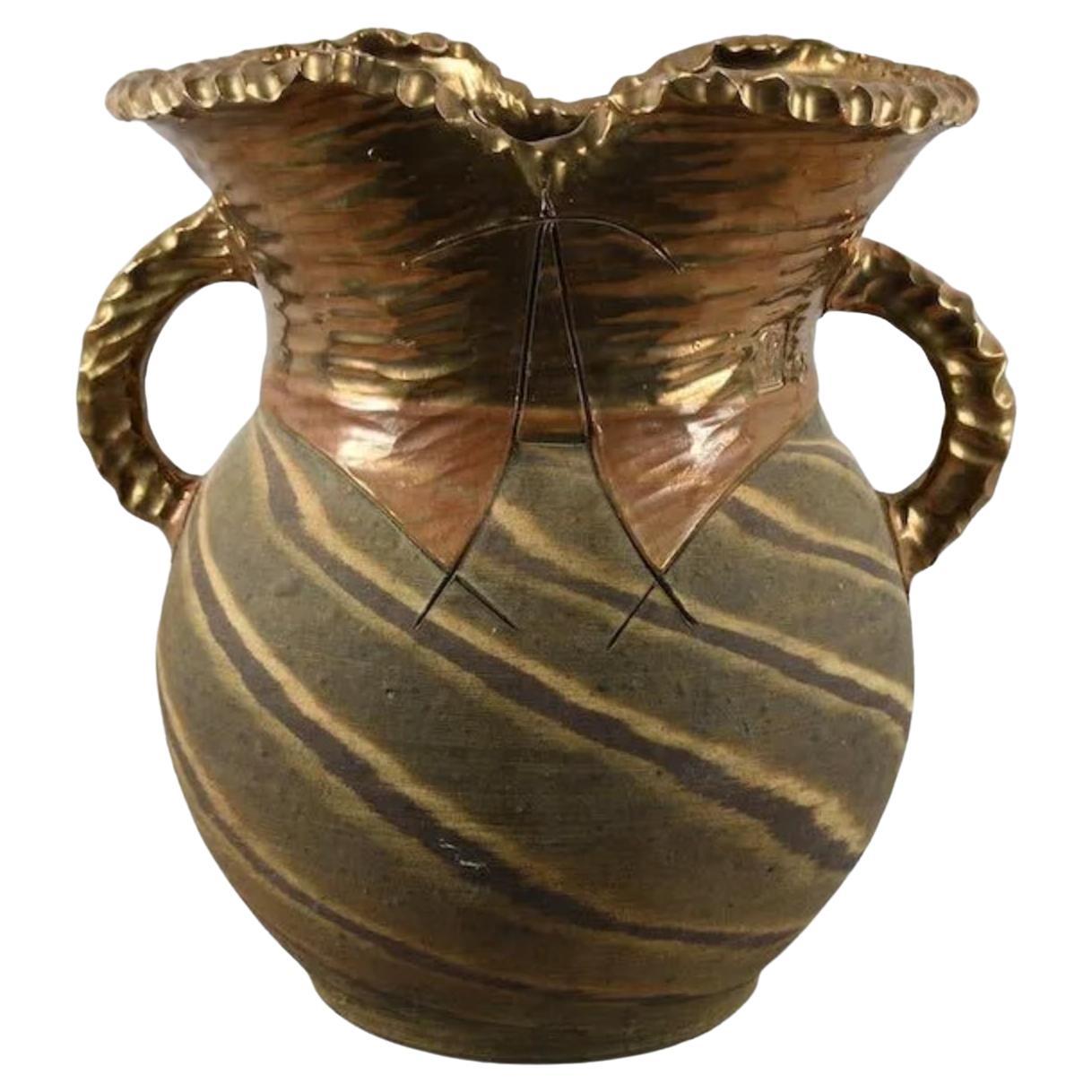Grand vase en céramique, fabriqué par Marek Dias, 1995